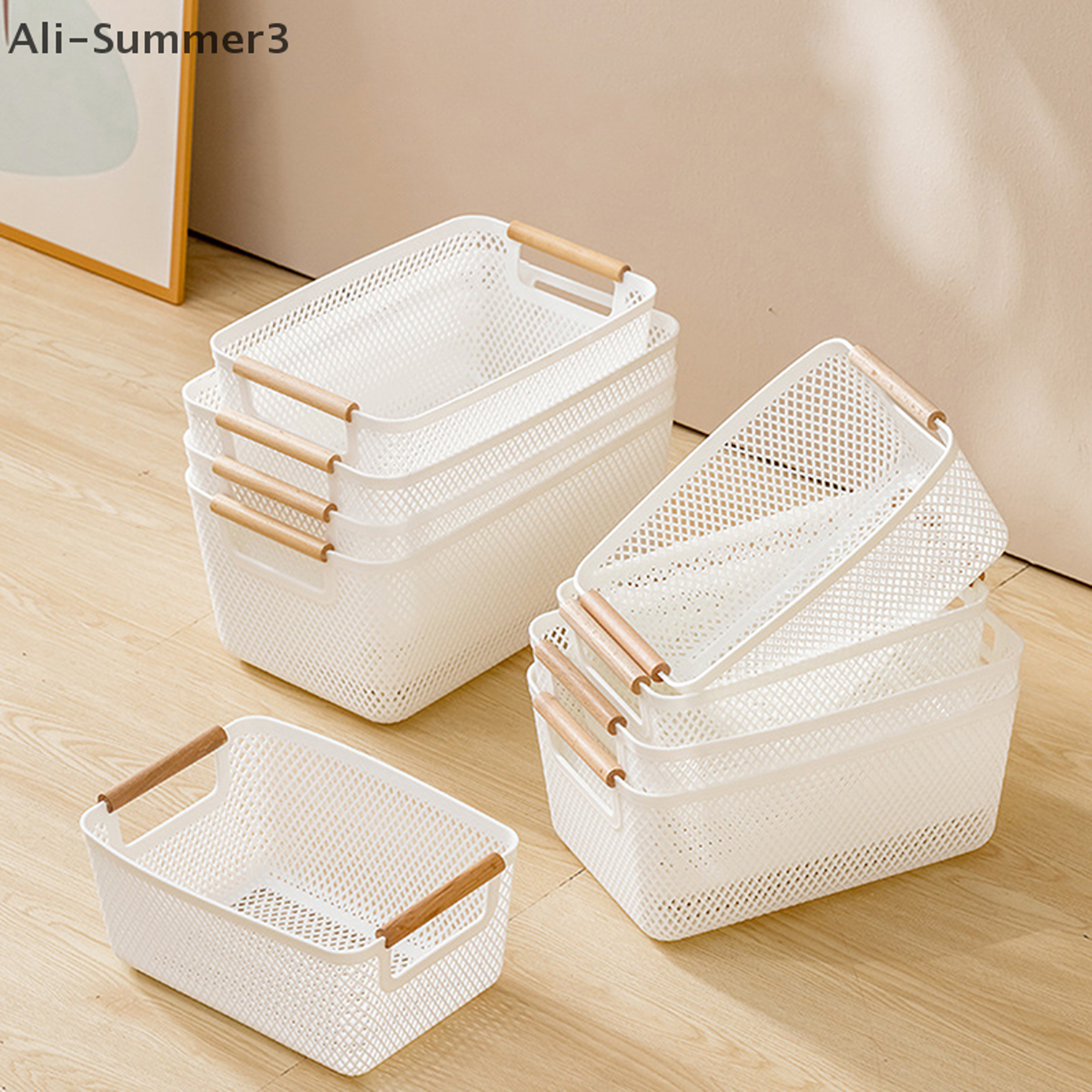Multi Functional Storage Basket Plastic Organizer For Home Organization 5
