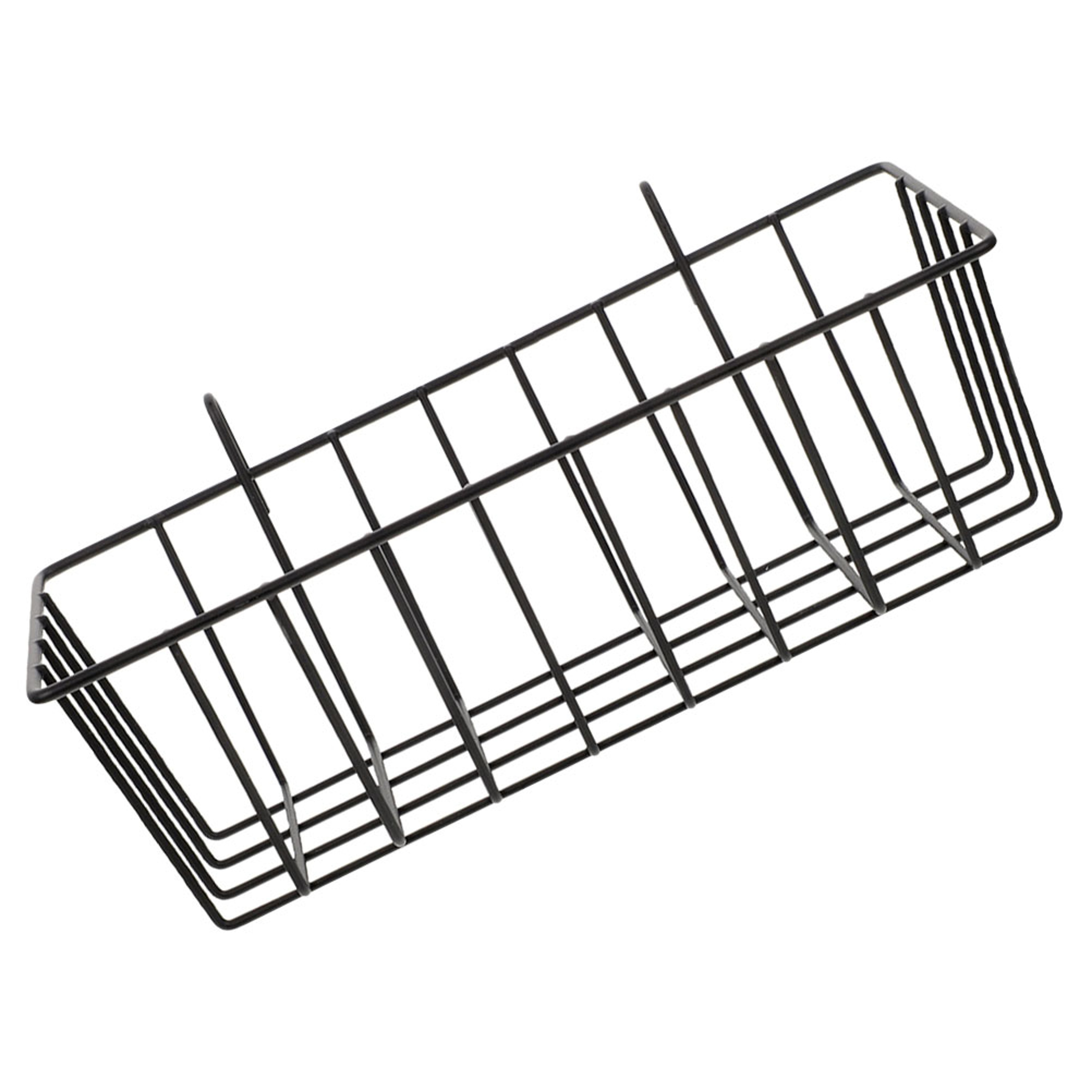Wall Hanging Storage Rack Multifunctional Wire Basket Organizer for Bathroom Kitchen – view 1