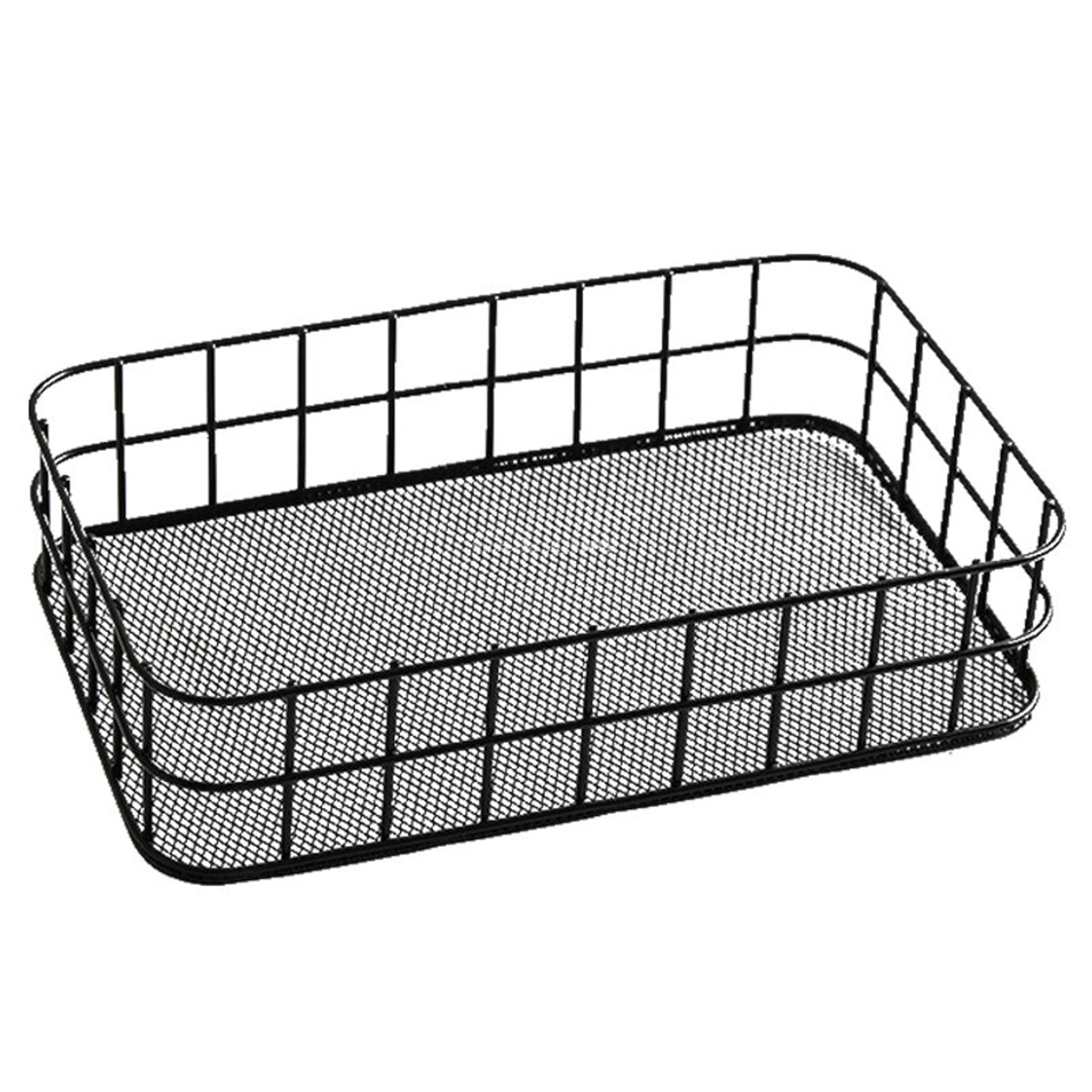 Iron Storage Basket Desktop Organizer For Home Kitchen Cosmetics And Dorm Room Essentials 0