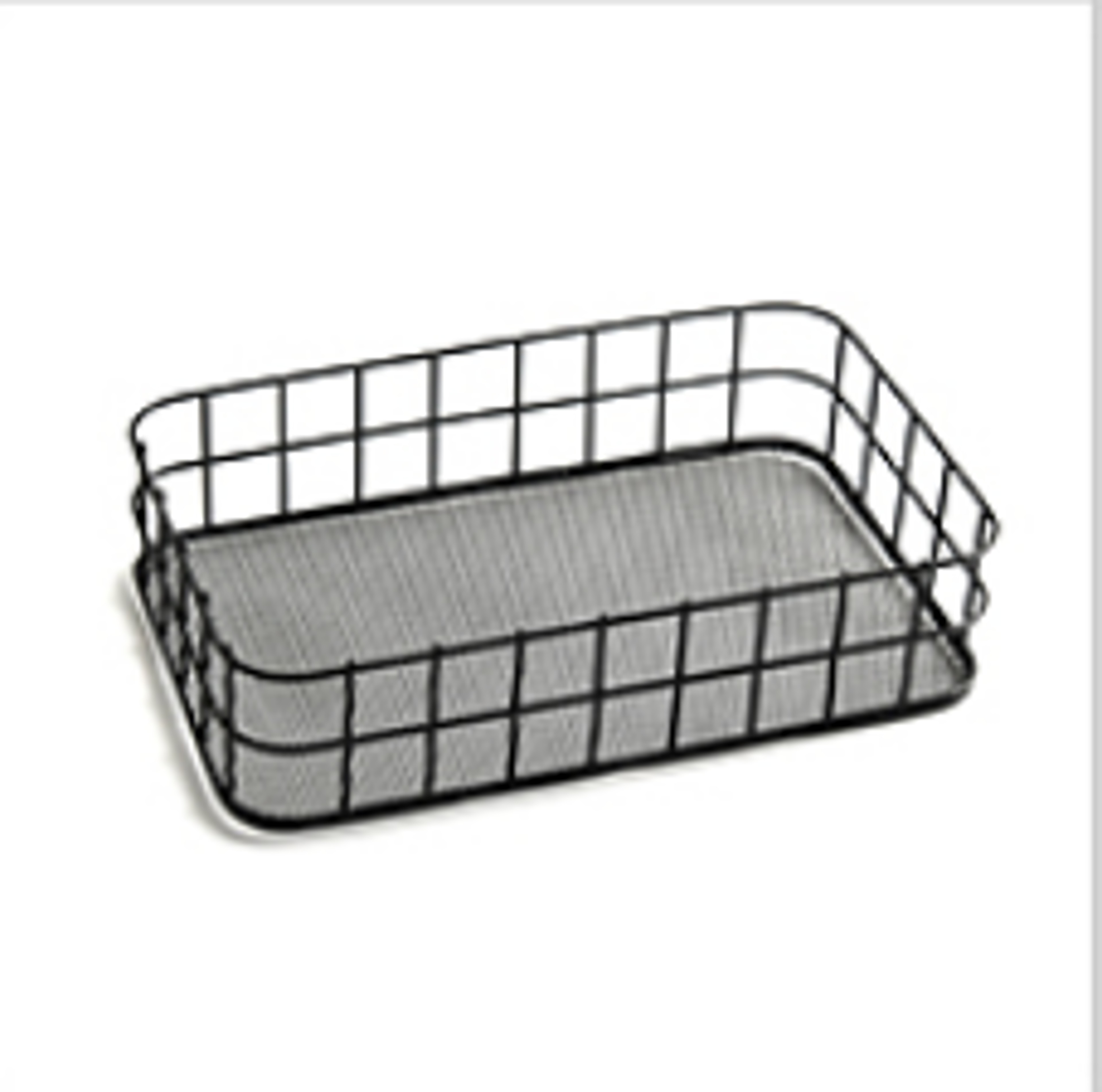 Iron Storage Basket Desktop Organizer For Home Kitchen Cosmetics And Dorm Room Essentials 7