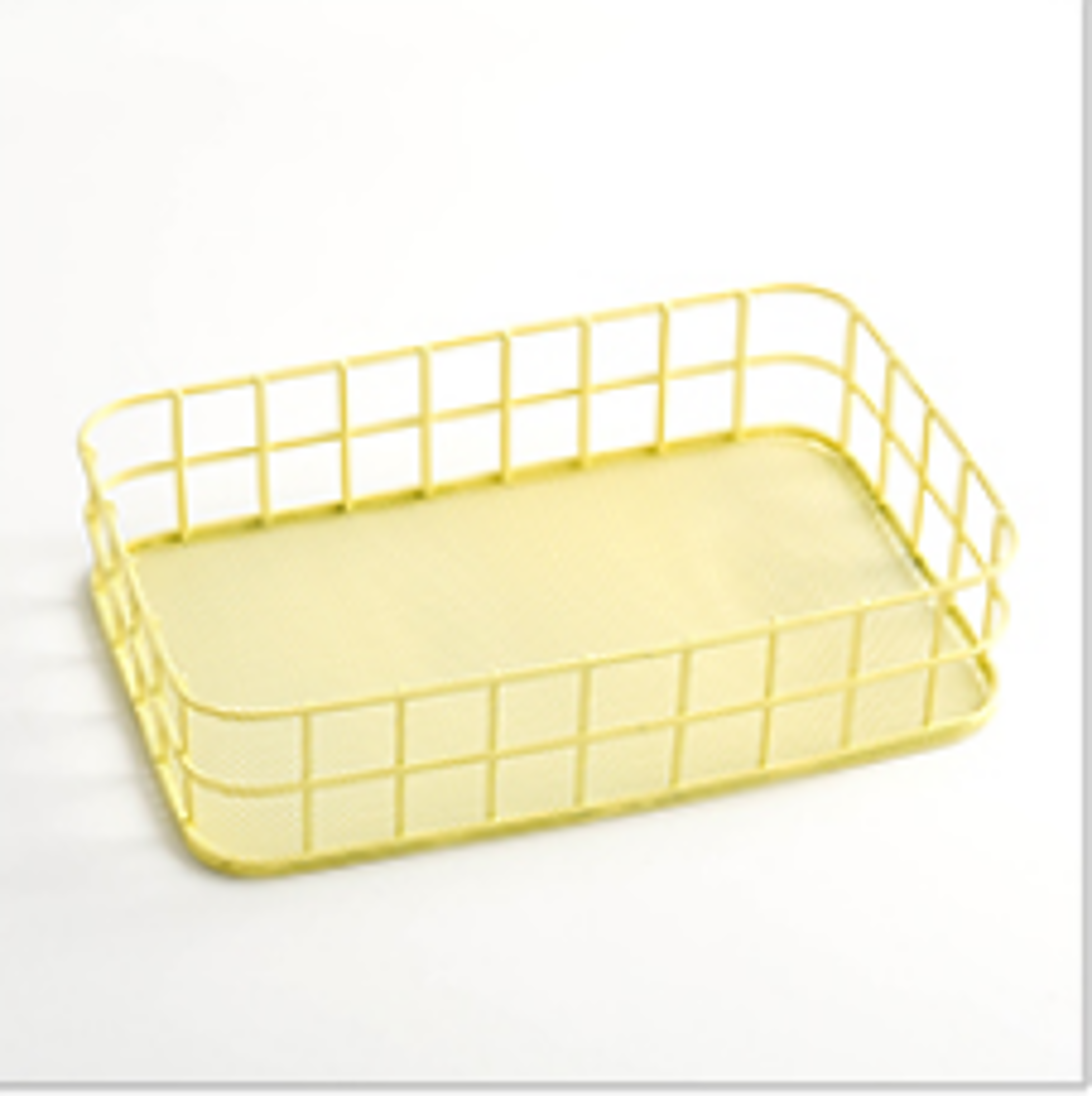 Iron Storage Basket Desktop Organizer For Home Kitchen Cosmetics And Dorm Room Essentials 10