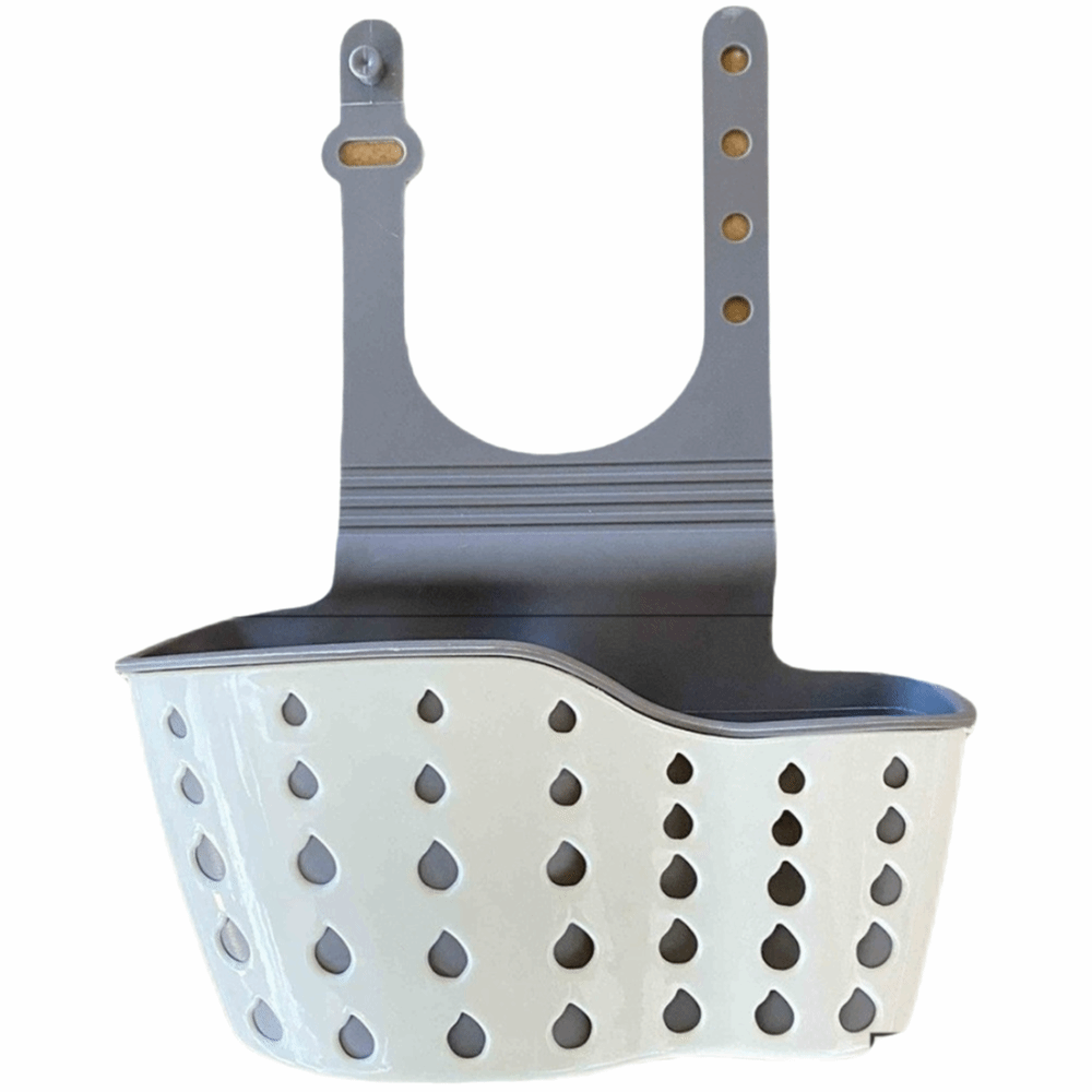 Adjustable Silicone Sink Caddy Quick Drain Sponge Holder and Kitchen Sink Organizer – view 1