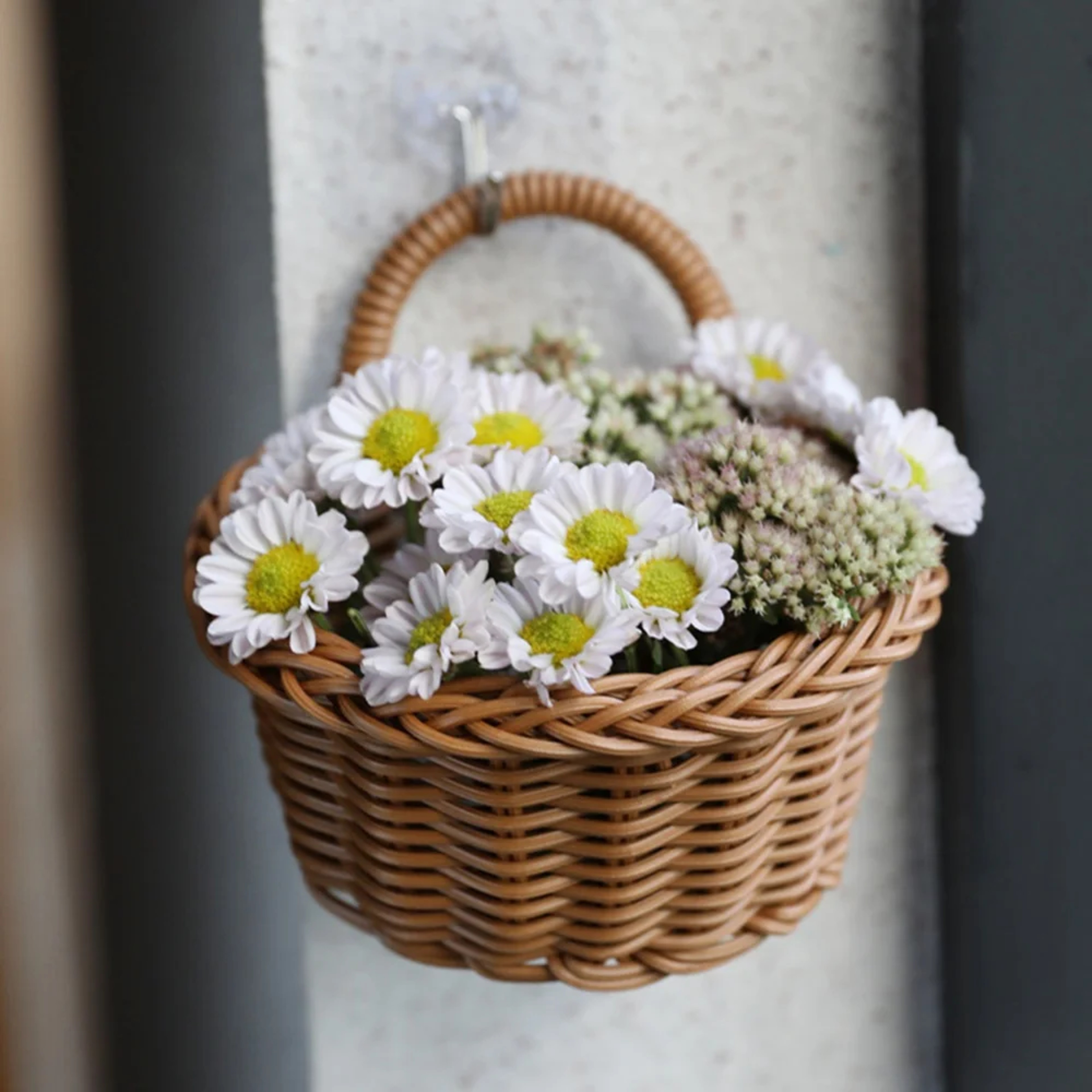 Woven Wall Hanging Basket For Fruit And Space Saving Storage 1