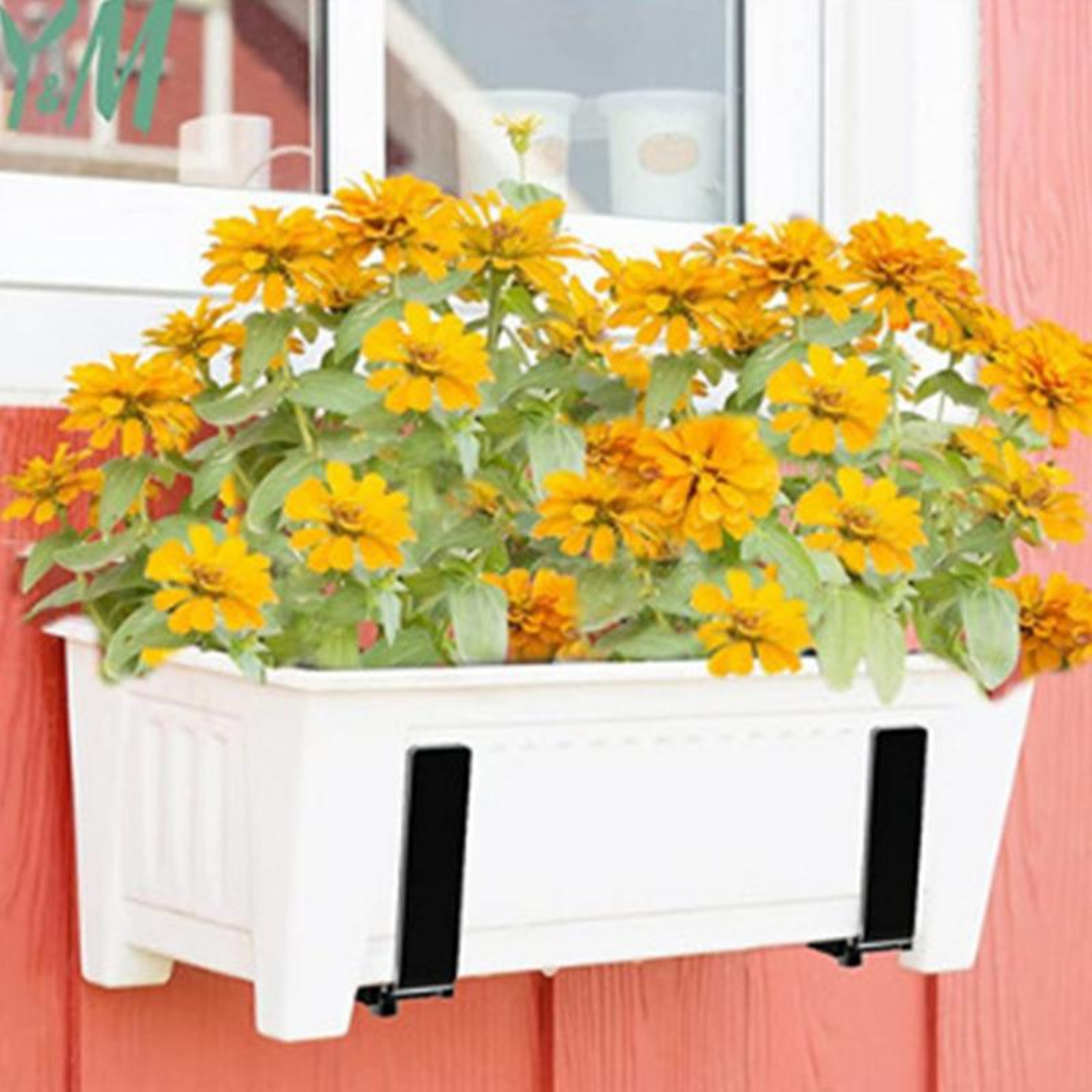 Adjustable Window Box Brackets Heavy Duty Railing Planter Bracket For Balcony Plants 2