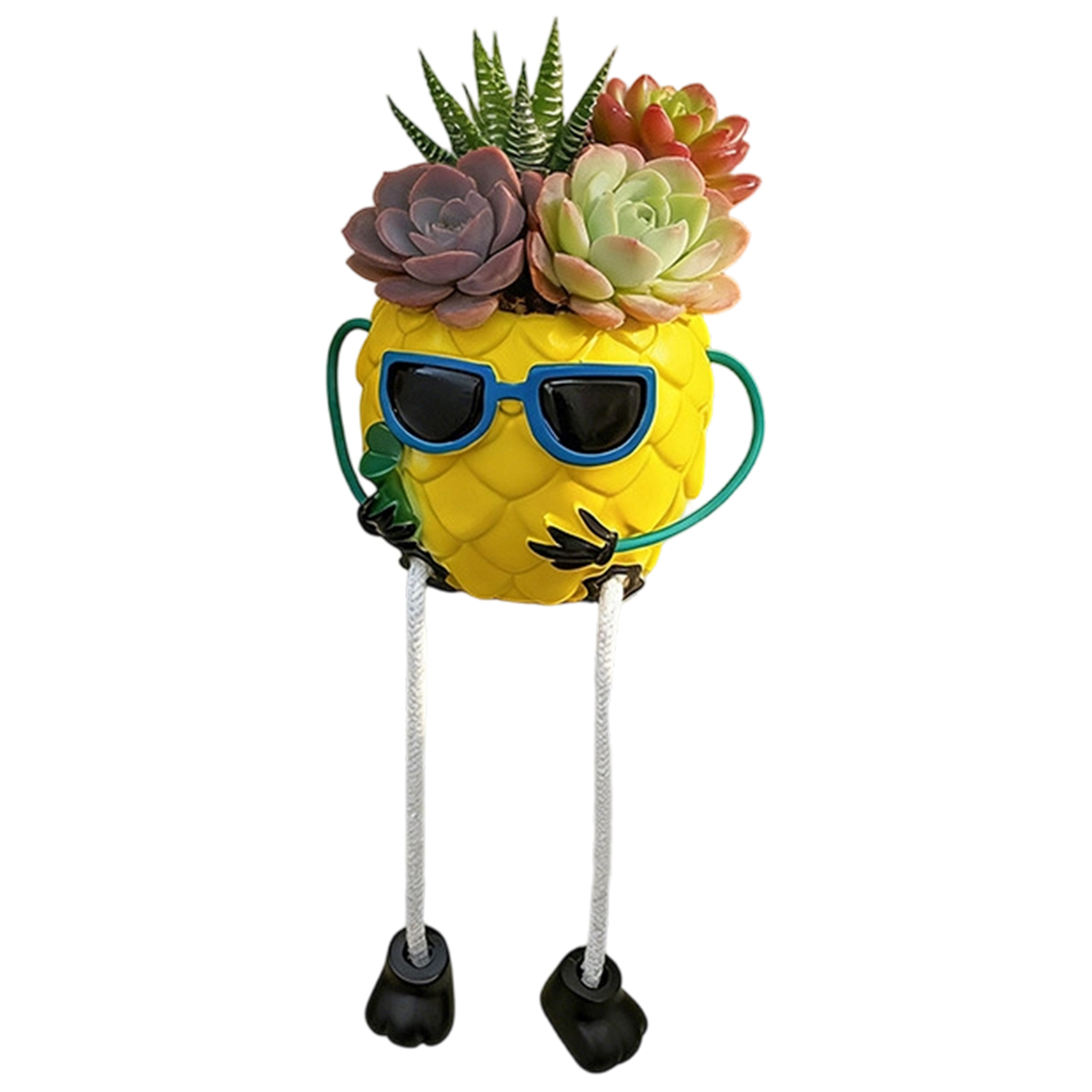 Pineapple Planter Pot with Sunglasses Cute Desk Succulent Planter Home Decor – view 8