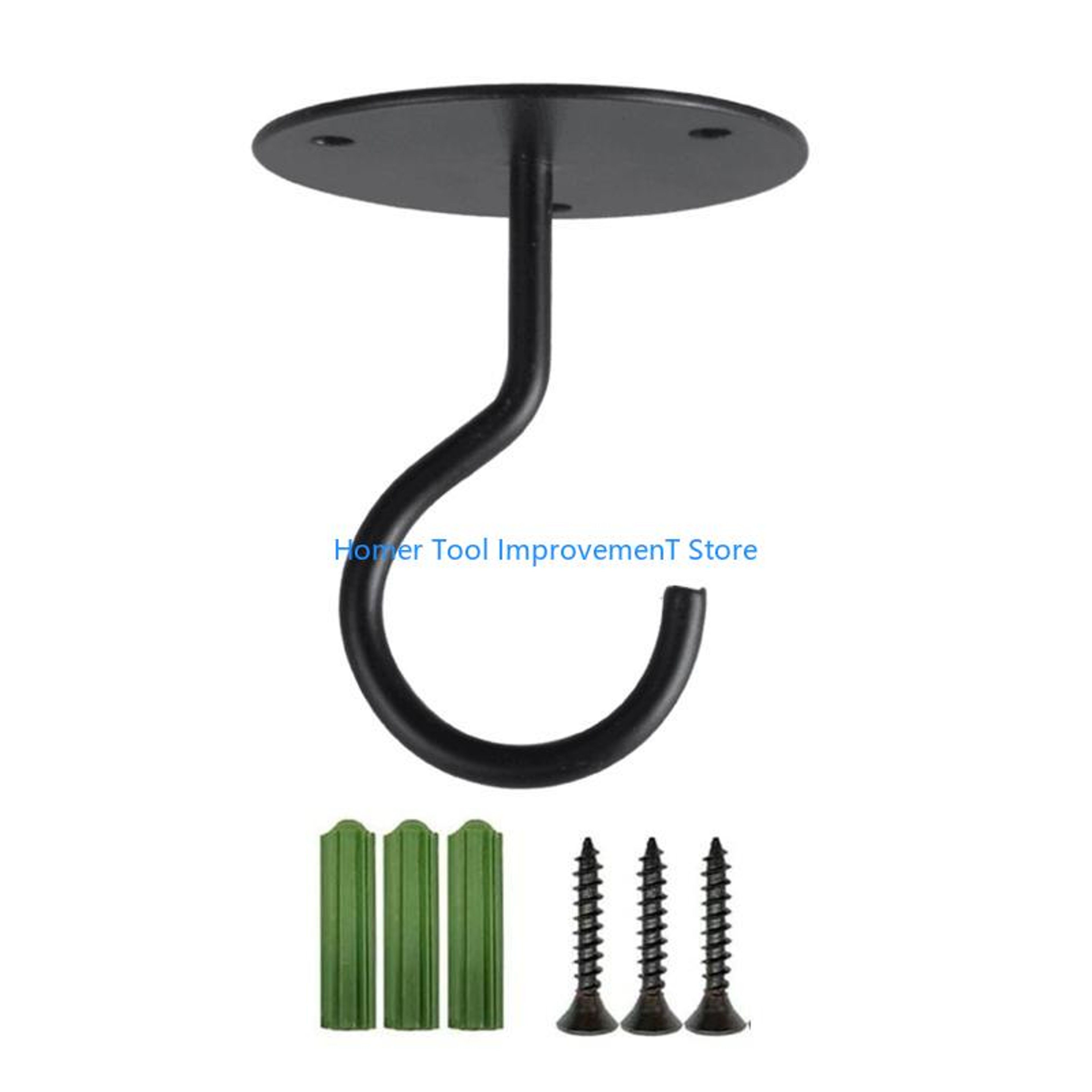 Wall Mount Ceiling Hook Bracket for Bird Feeders Planters and Hanging Decor – view 8