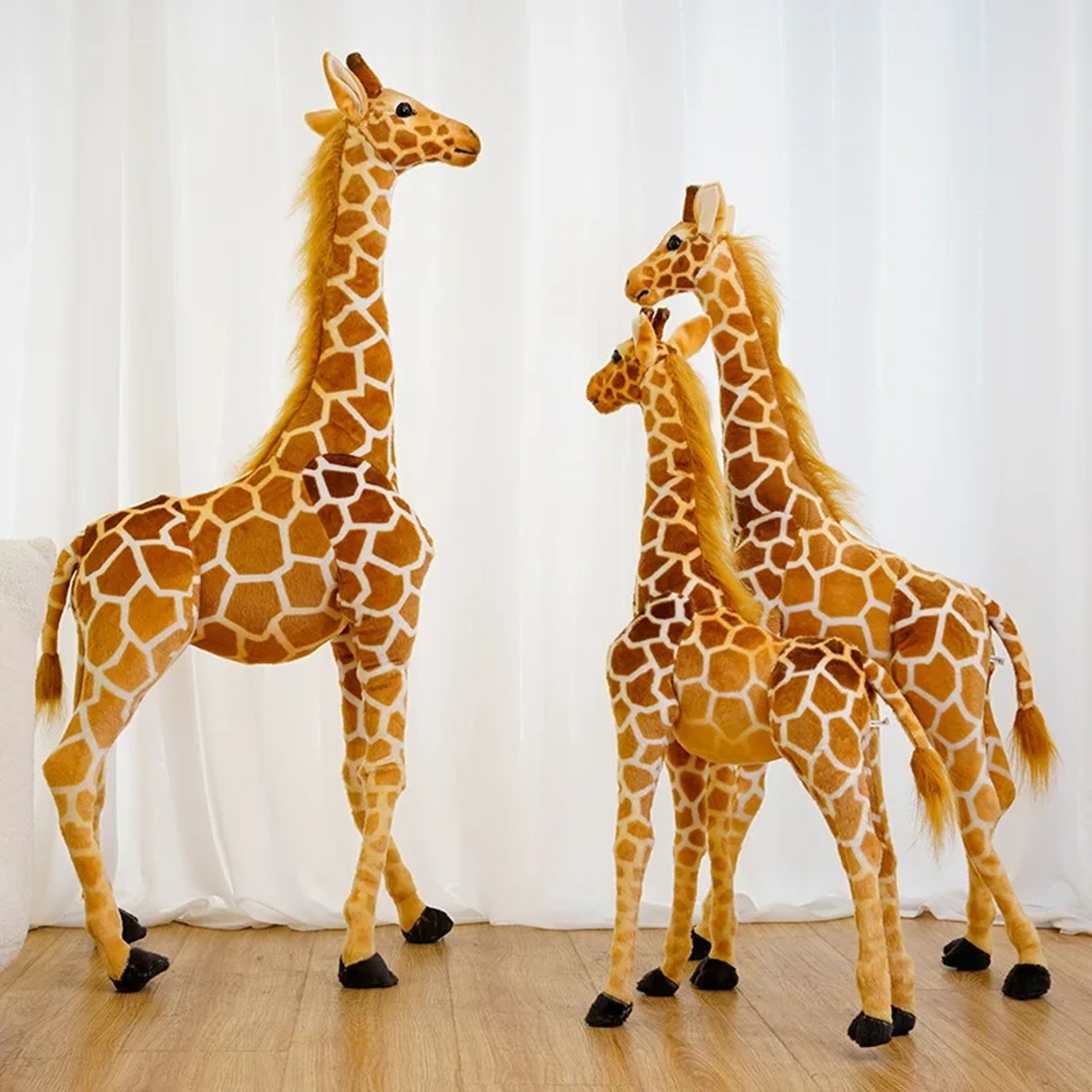 Realistic Giraffe Plush Toy Soft Stuffed Animal Gift for Kids Bedroom Decor – view 2