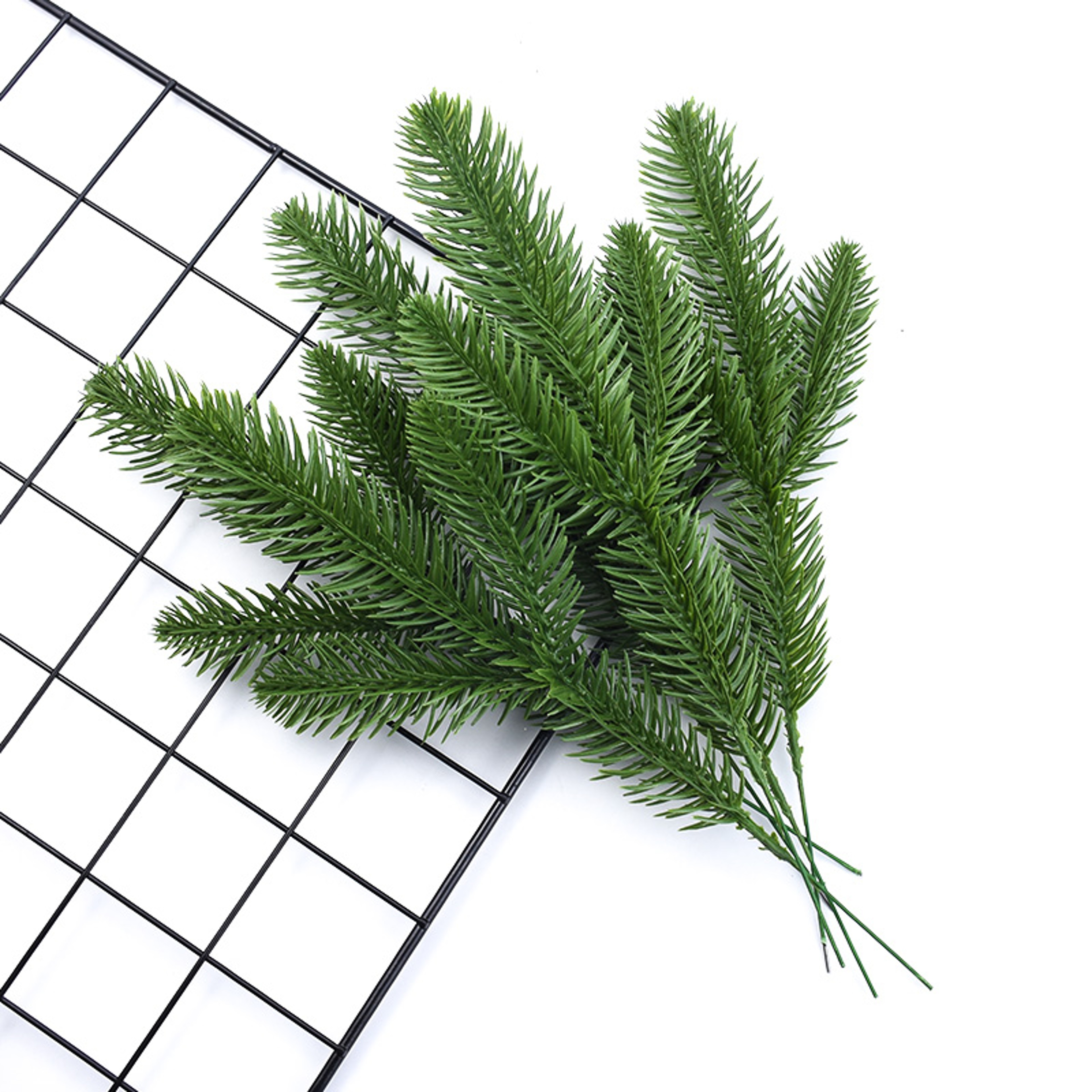 Artificial Green Leaf Grass Stems For Wedding Decor Home DIY Decoration 6