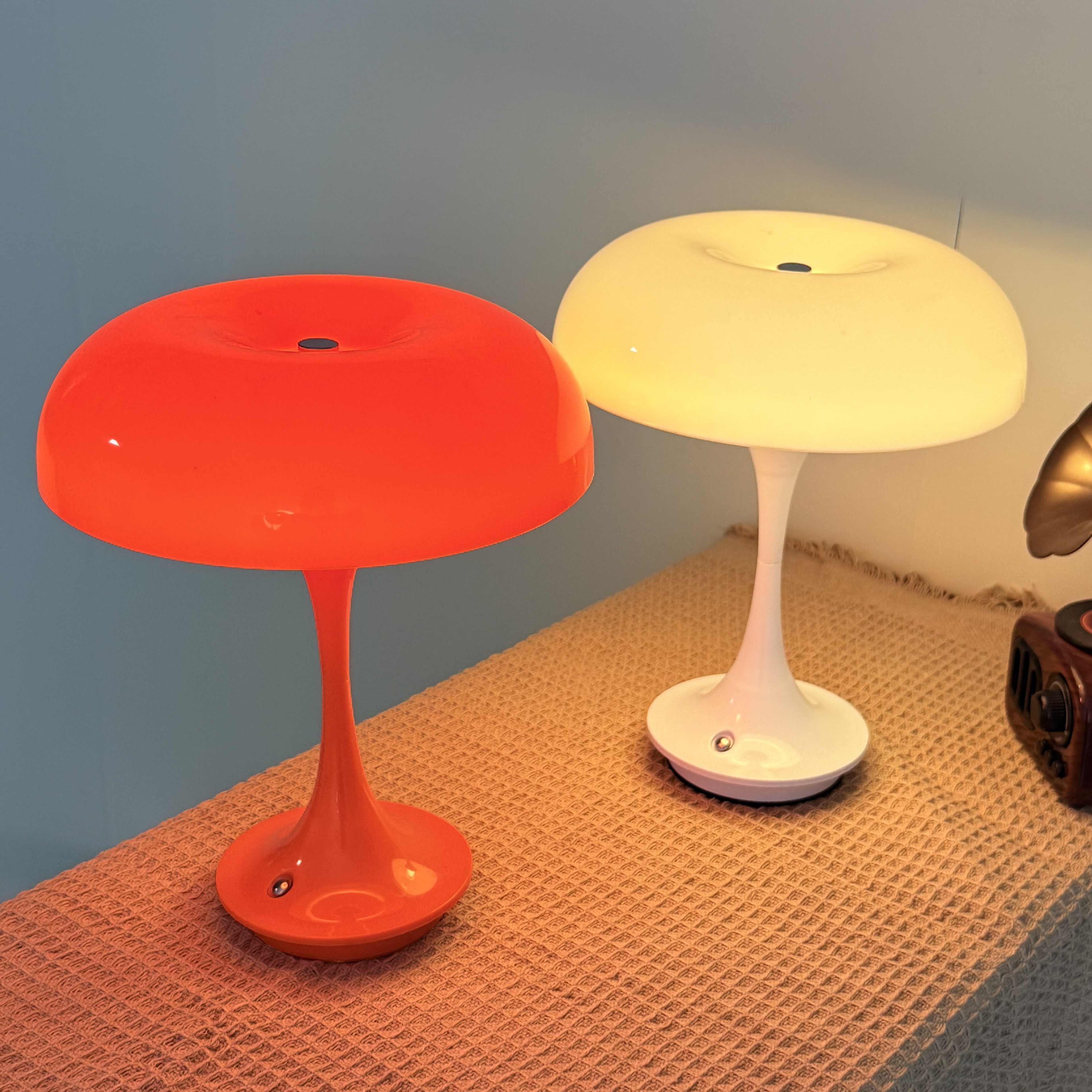 Mushroom Touch Control LED Table Lamp Cordless Rechargeable Night Light 1