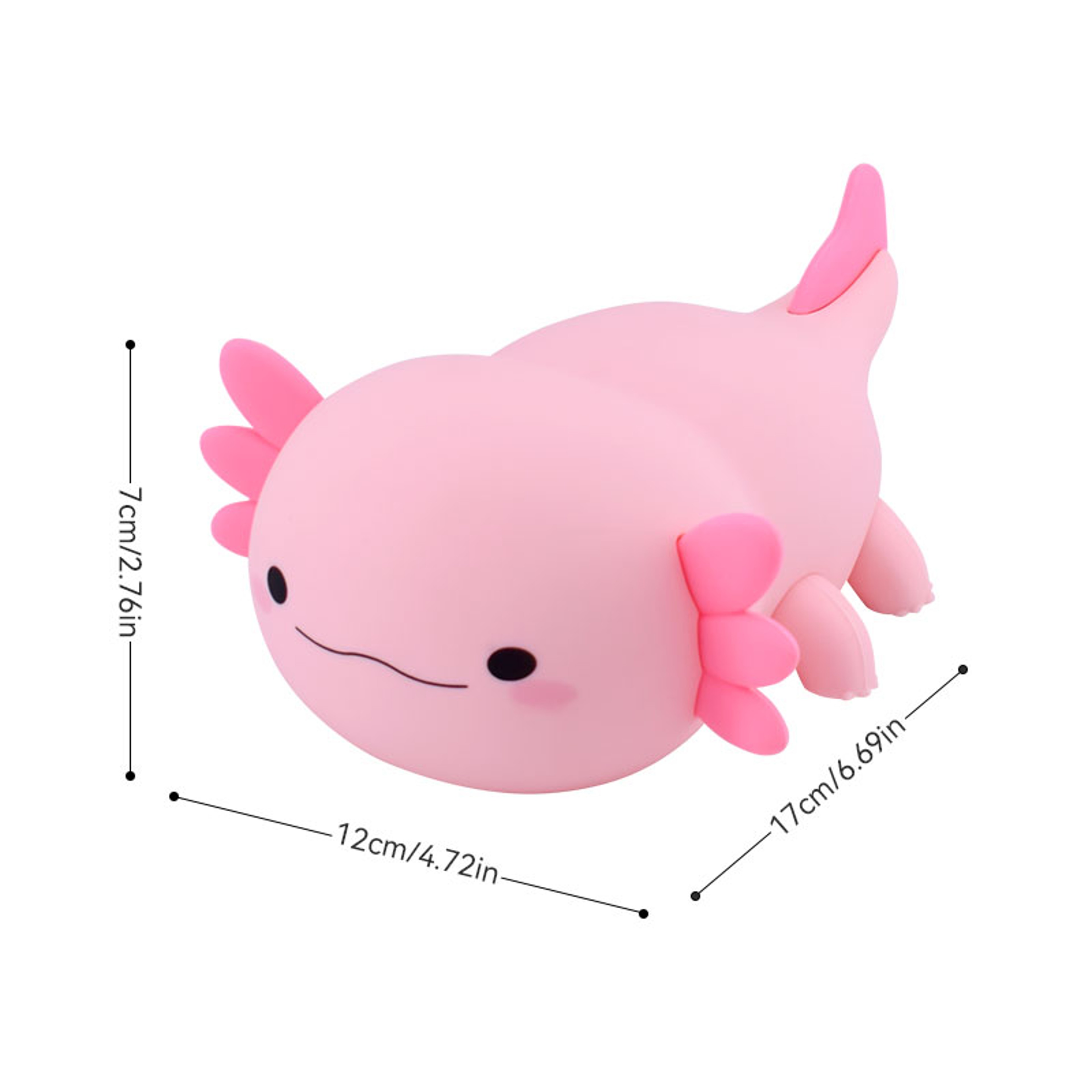 Cute Axolotl Night Light USB Rechargeable LED Lamp for Bedroom Decor – view 2