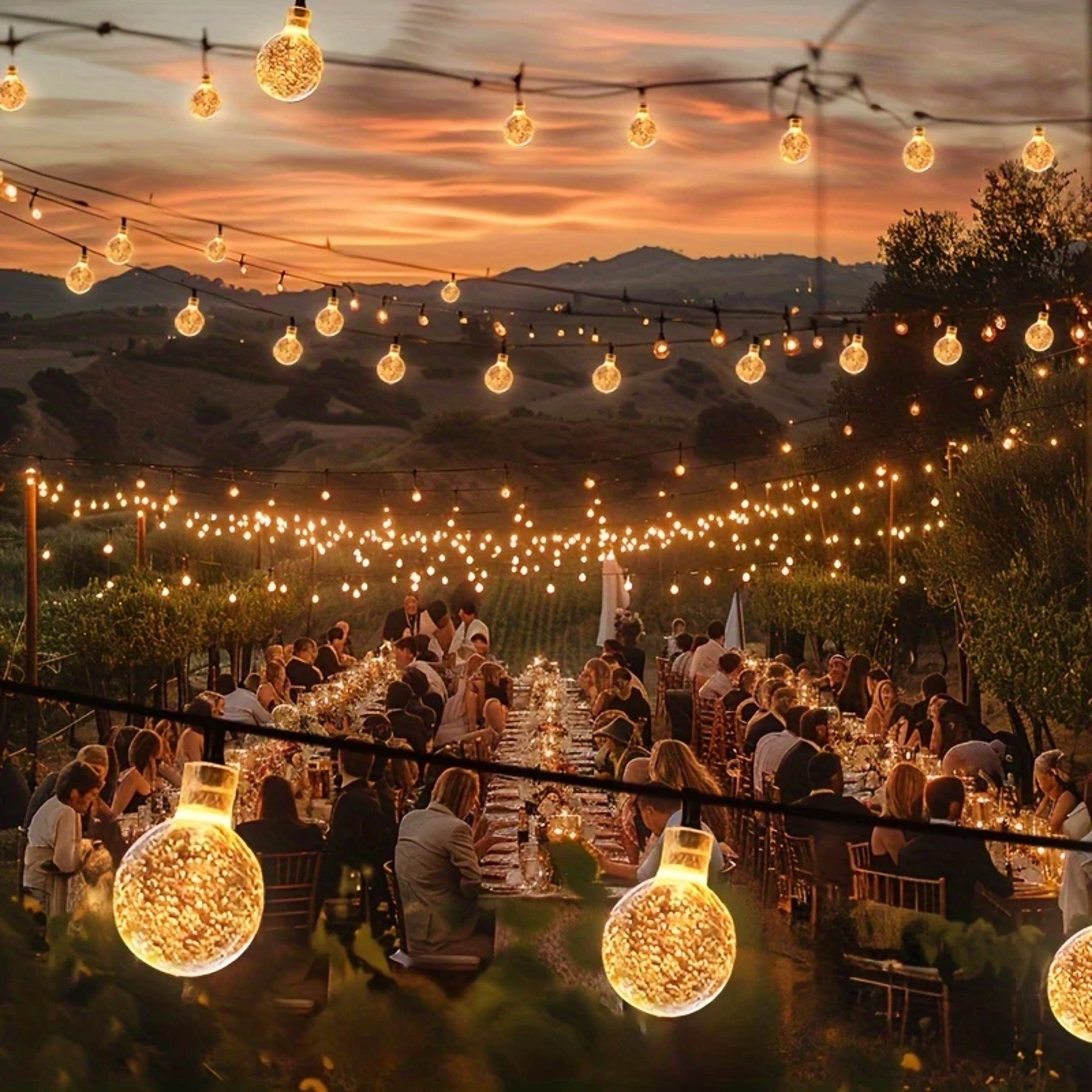 Solar Fairy Light LED Warm White Waterproof String Lights for Garden Wedding Decor – view 6