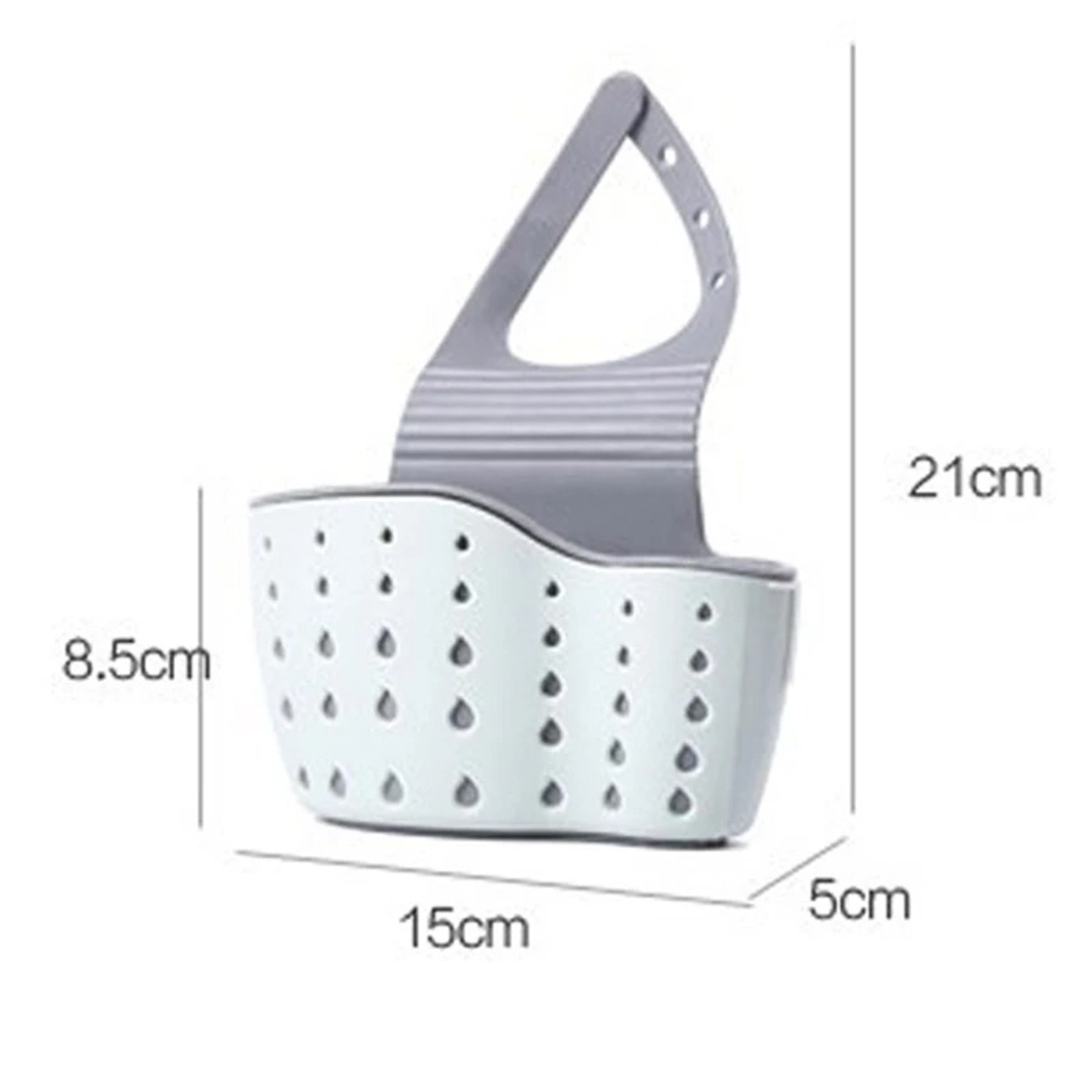 Adjustable Sink Hanging Basket Sponge Holder Drain Rack for Kitchen Faucet Storage – view 6