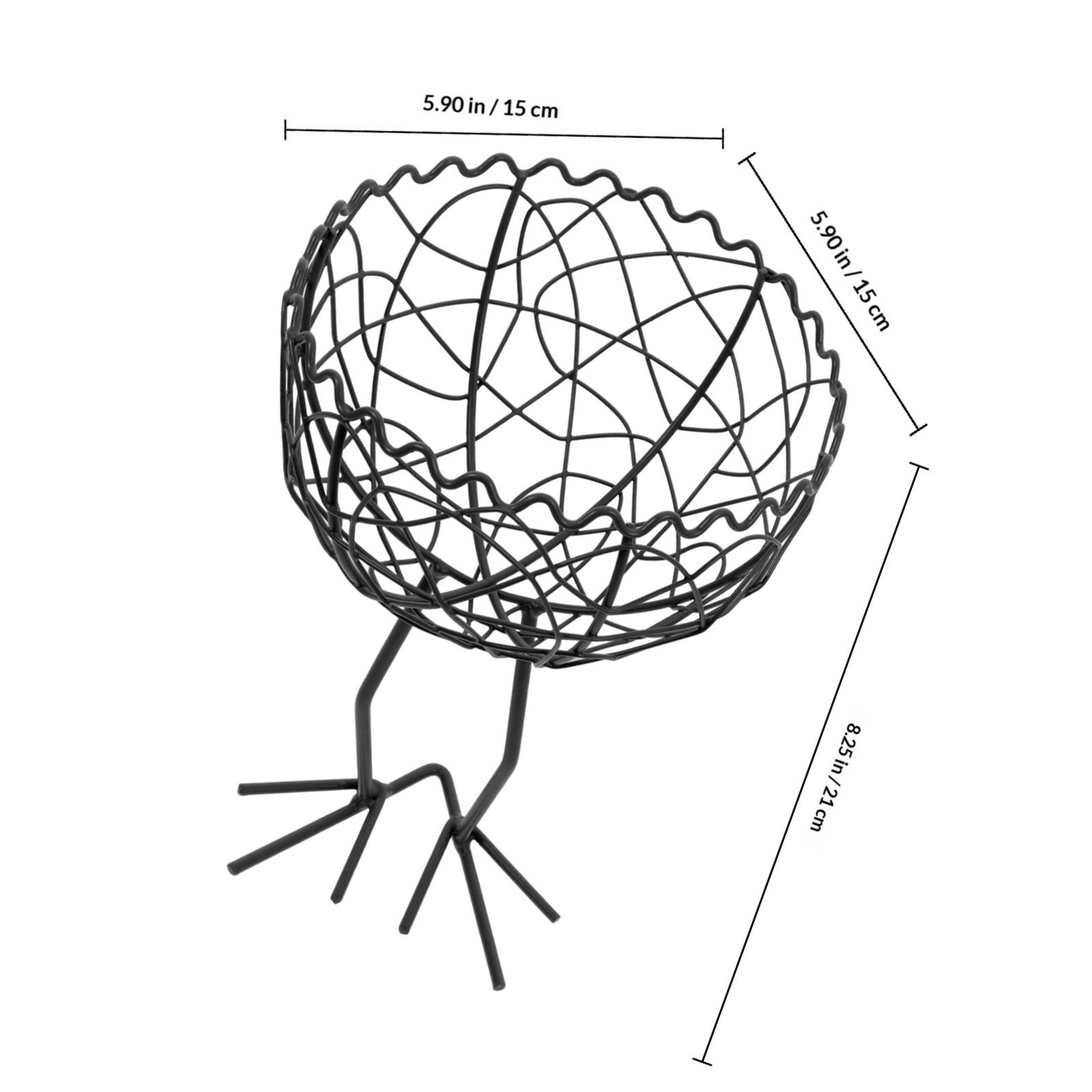 Timeless Wire Storage Basket Fruit Basket Metal Kitchen Organizer for Home and Office – view 4