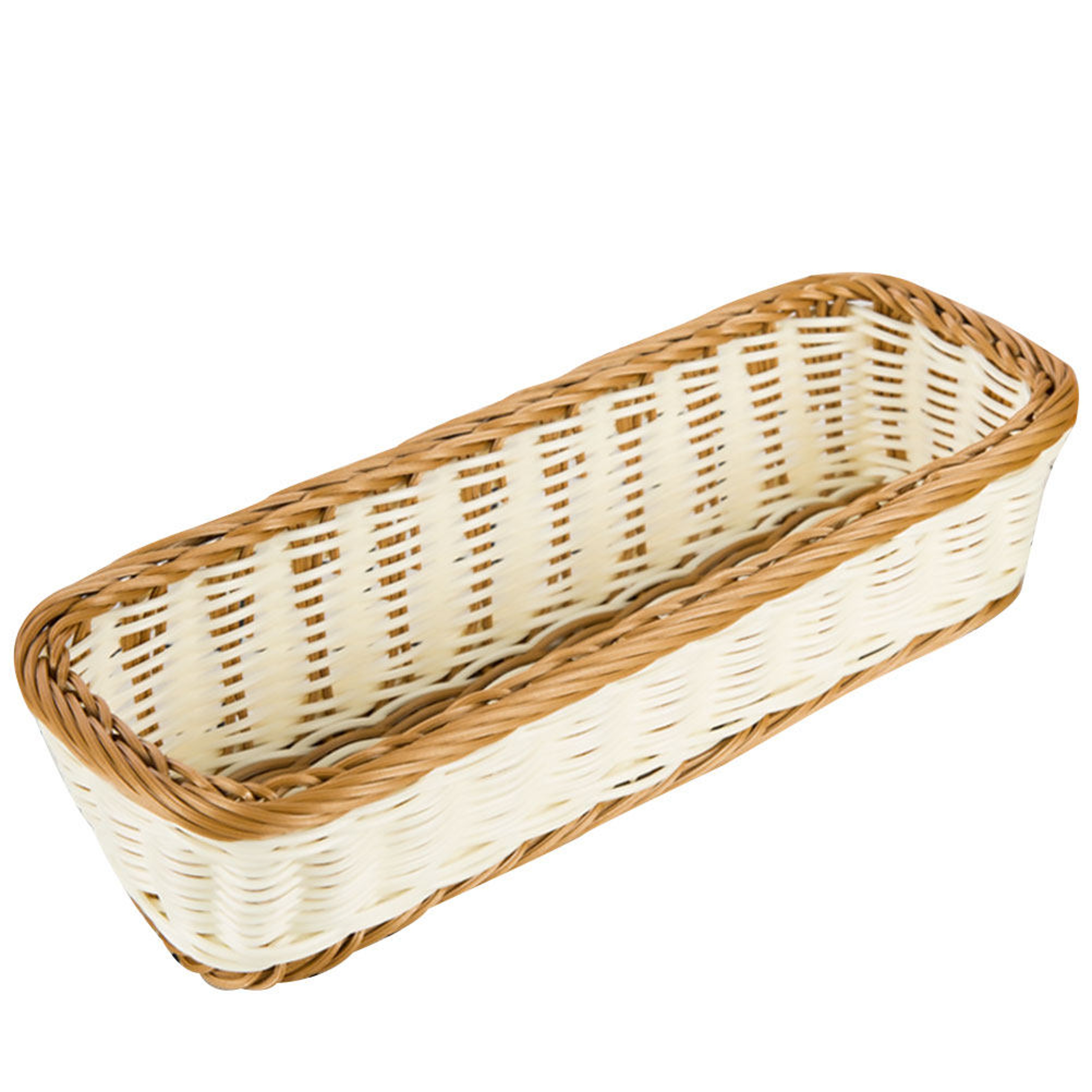 Woven Rattan Storage Basket For Bread Fruit Snacks Kitchen Home Organizer 0