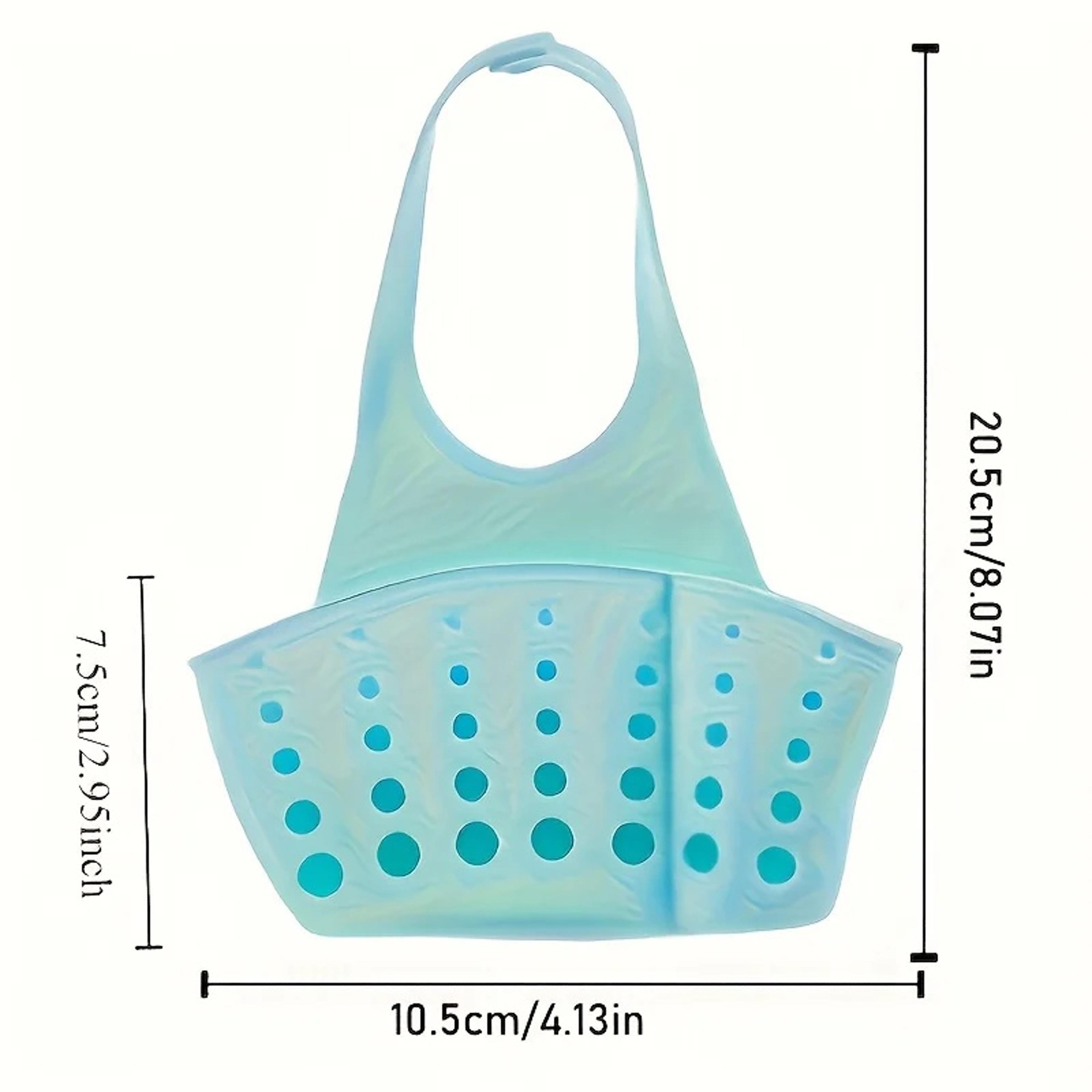 Plastic Sink Drain Basket Sponge Holder Kitchen Sink Organizer 4