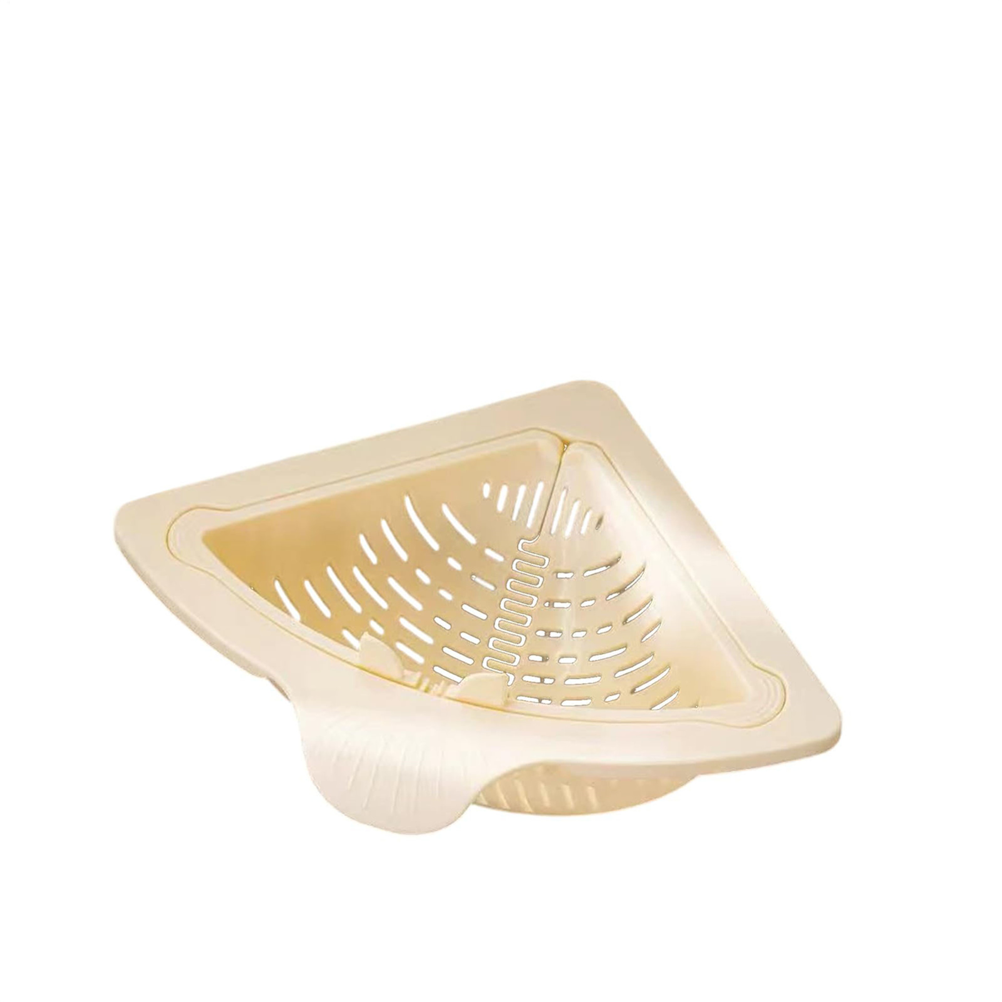 Triangular Sink Drain Basket Food Strainer and Corner Sponge Holder Organizer – view 8