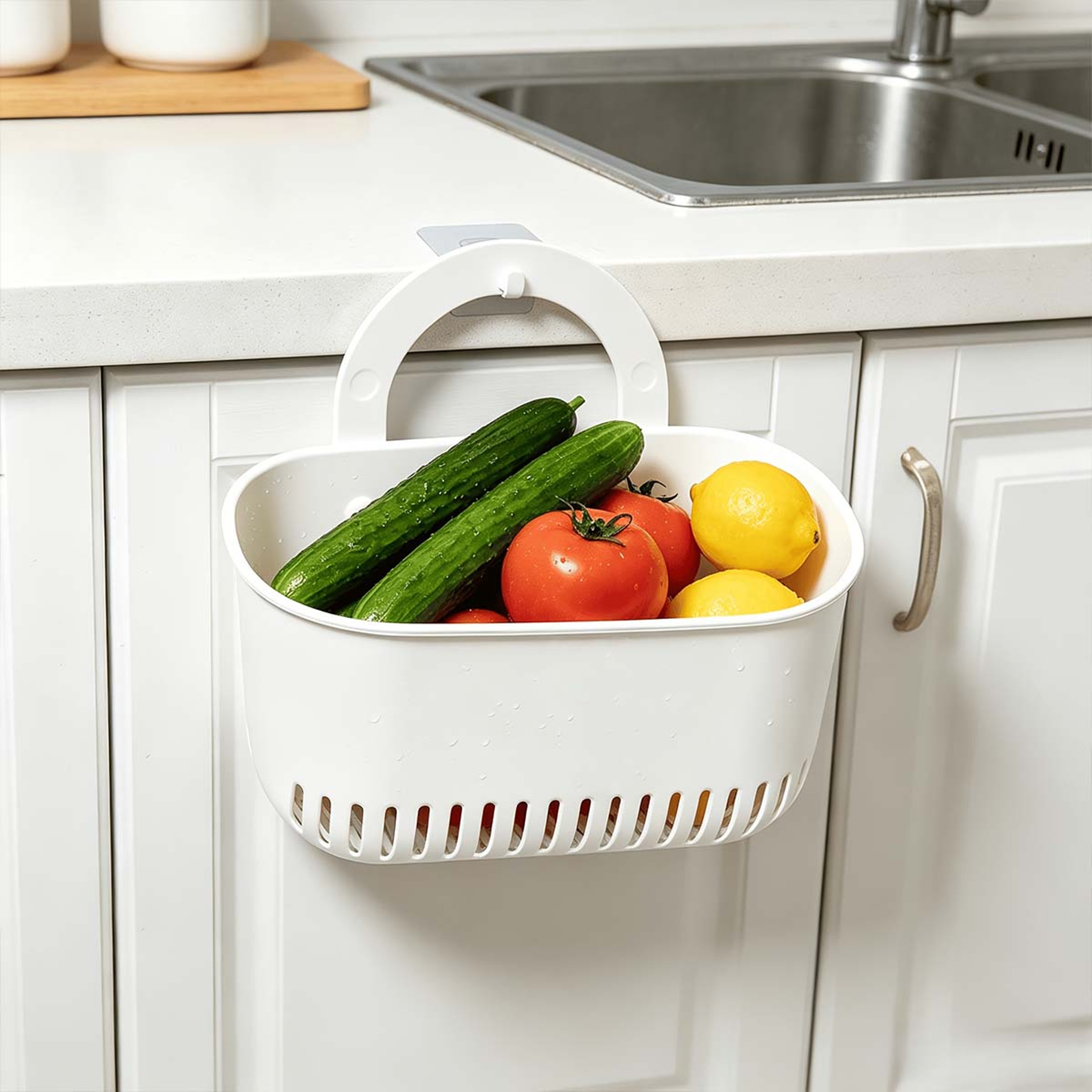 Multi Functional Sink Drain Basket Vegetable Washer and Kitchen Filter Strainer – view 4