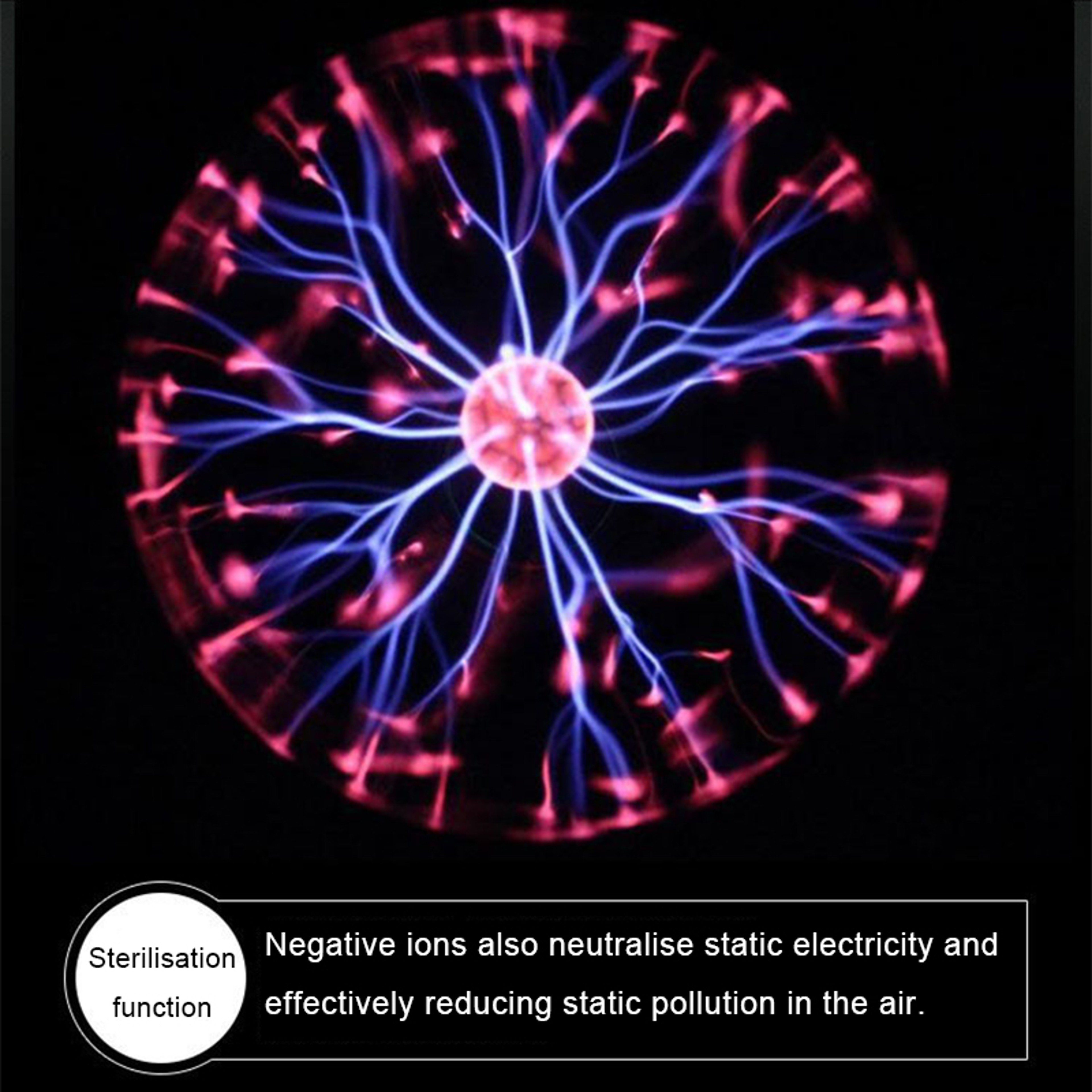 Magic Plasma Ball Lamp LED Night Light Touch Control Decor for Bedroom – view 5