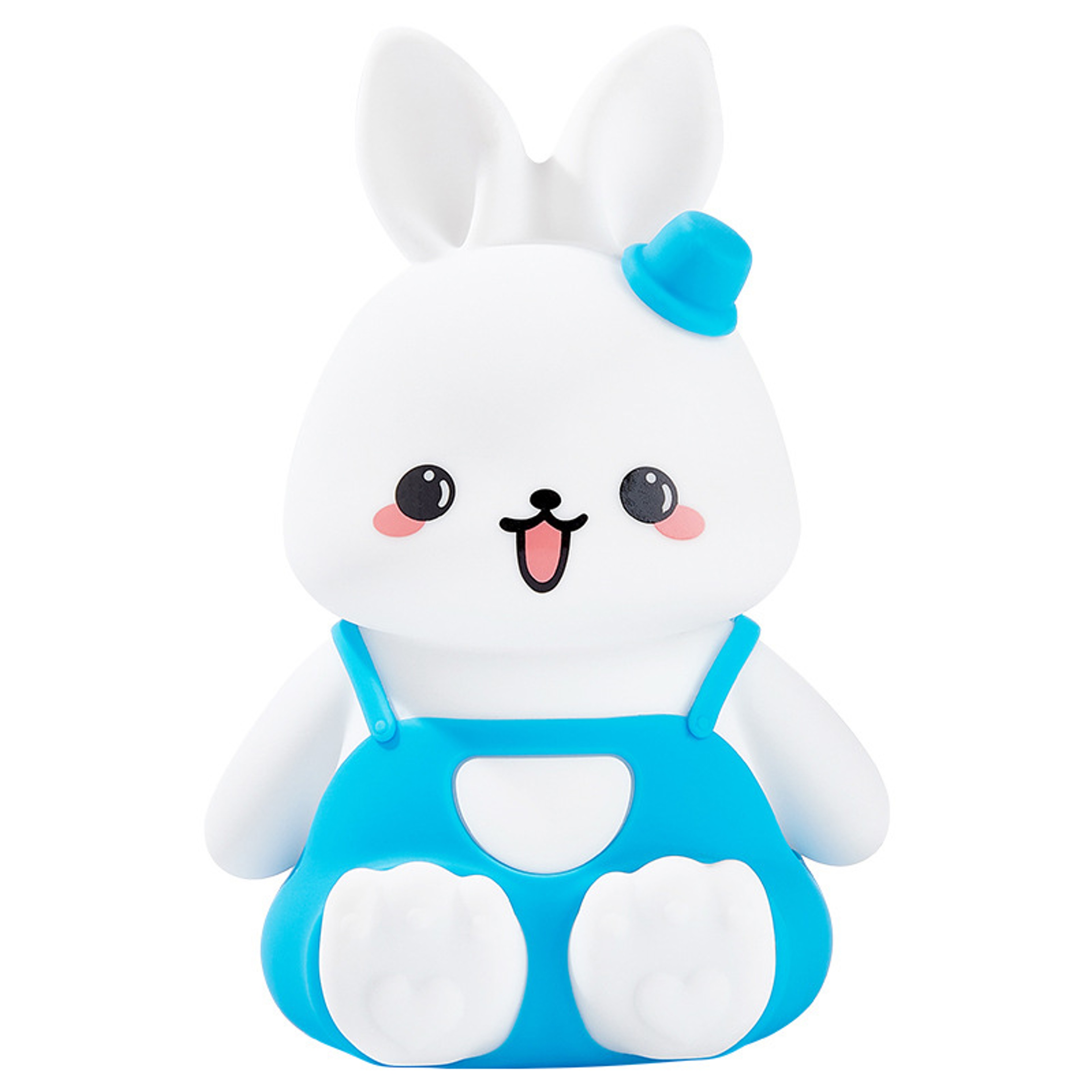 Cute Rabbit Night Light Silicone LED Lamp With 5 Colour Changing Glow For Kids Nursery 6