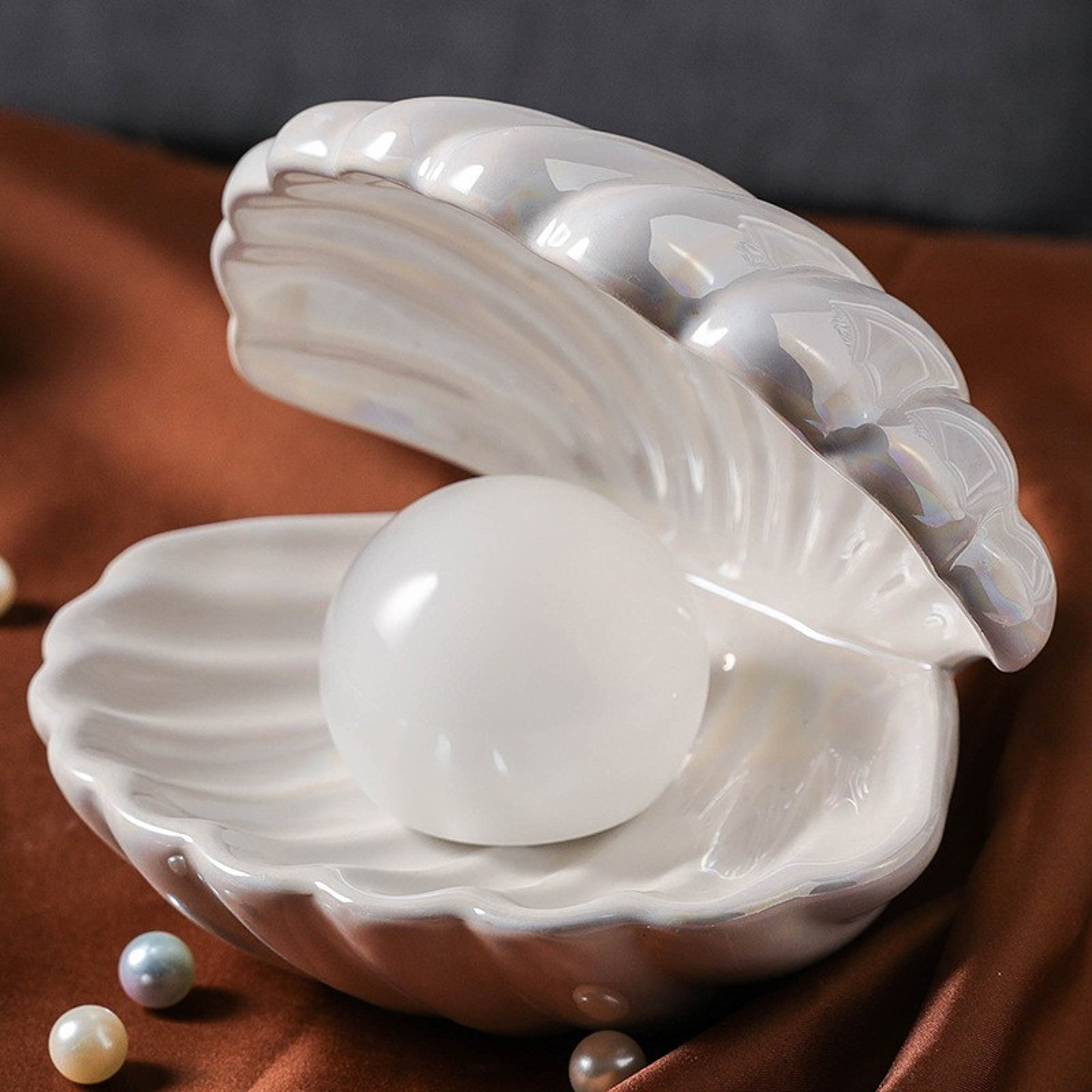 Shell Shaped Small Night Light Bedroom Decoration Lamp Cute Gift for Friends and Besties – view 6