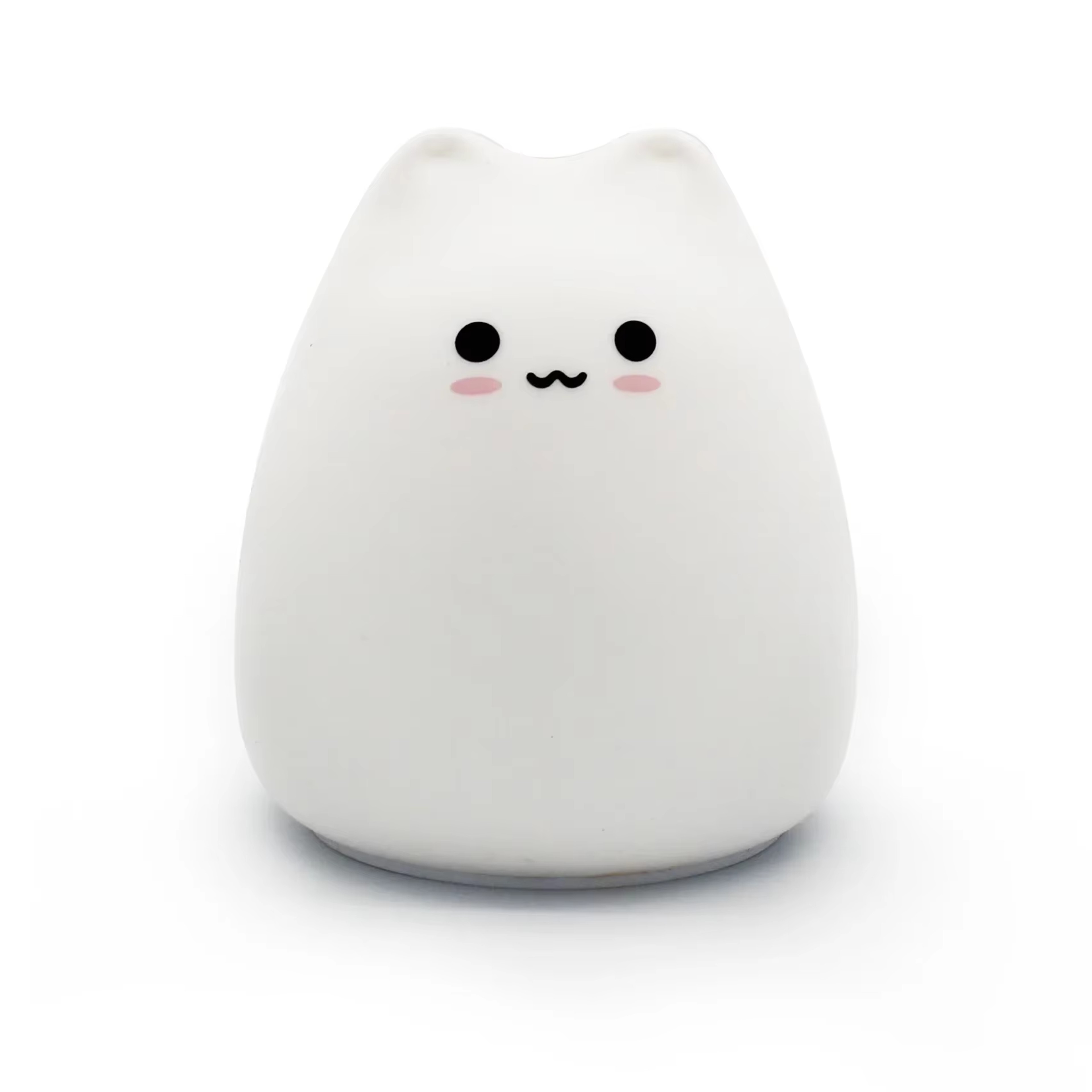 Cute Cat Silicone Night Light Touch Control Colorful LED Lamp For Bedroom Nursery Gift 5