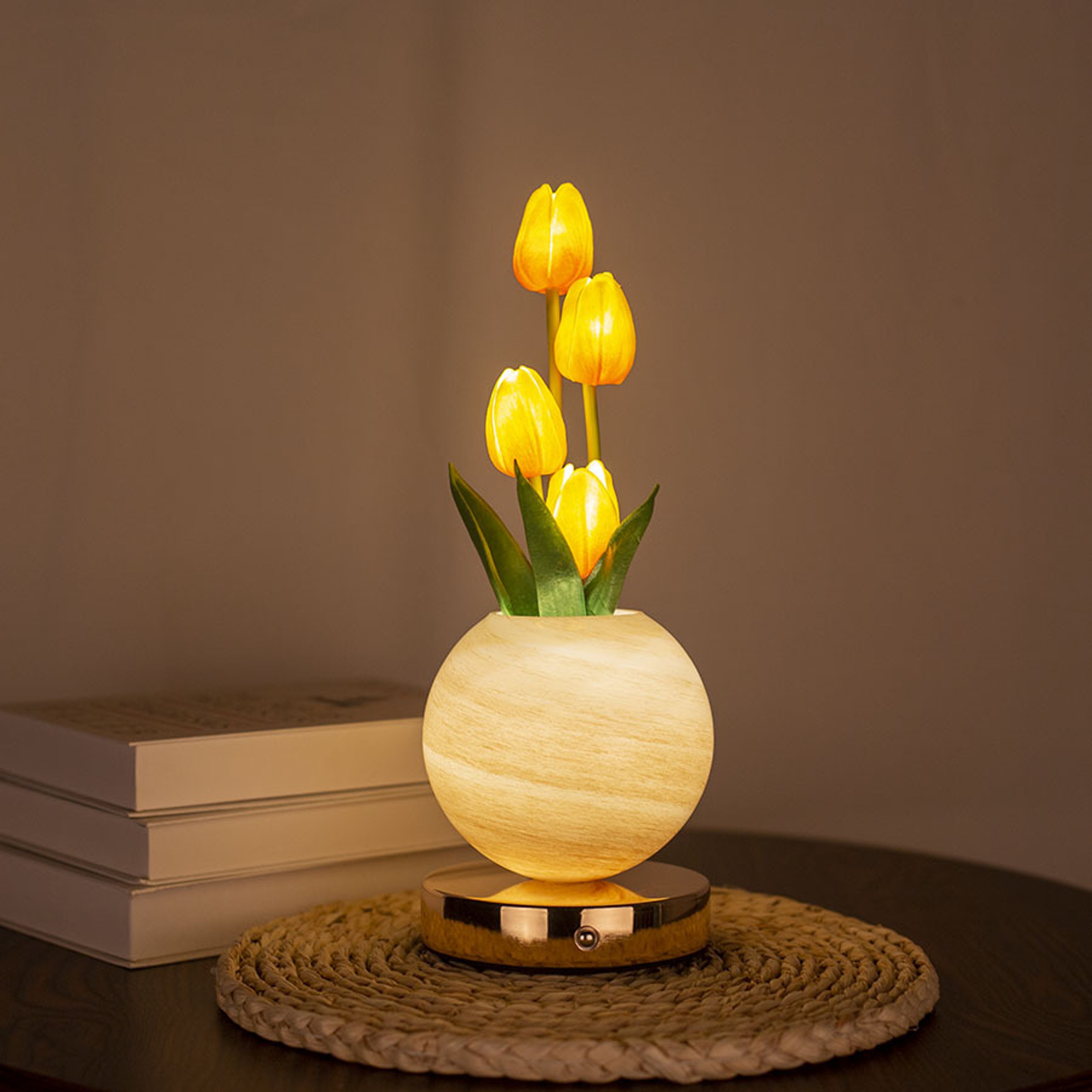 Tulip Night Light Flower Bouquet Lamp Romantic Bedroom Decorative Table Light – view 4
