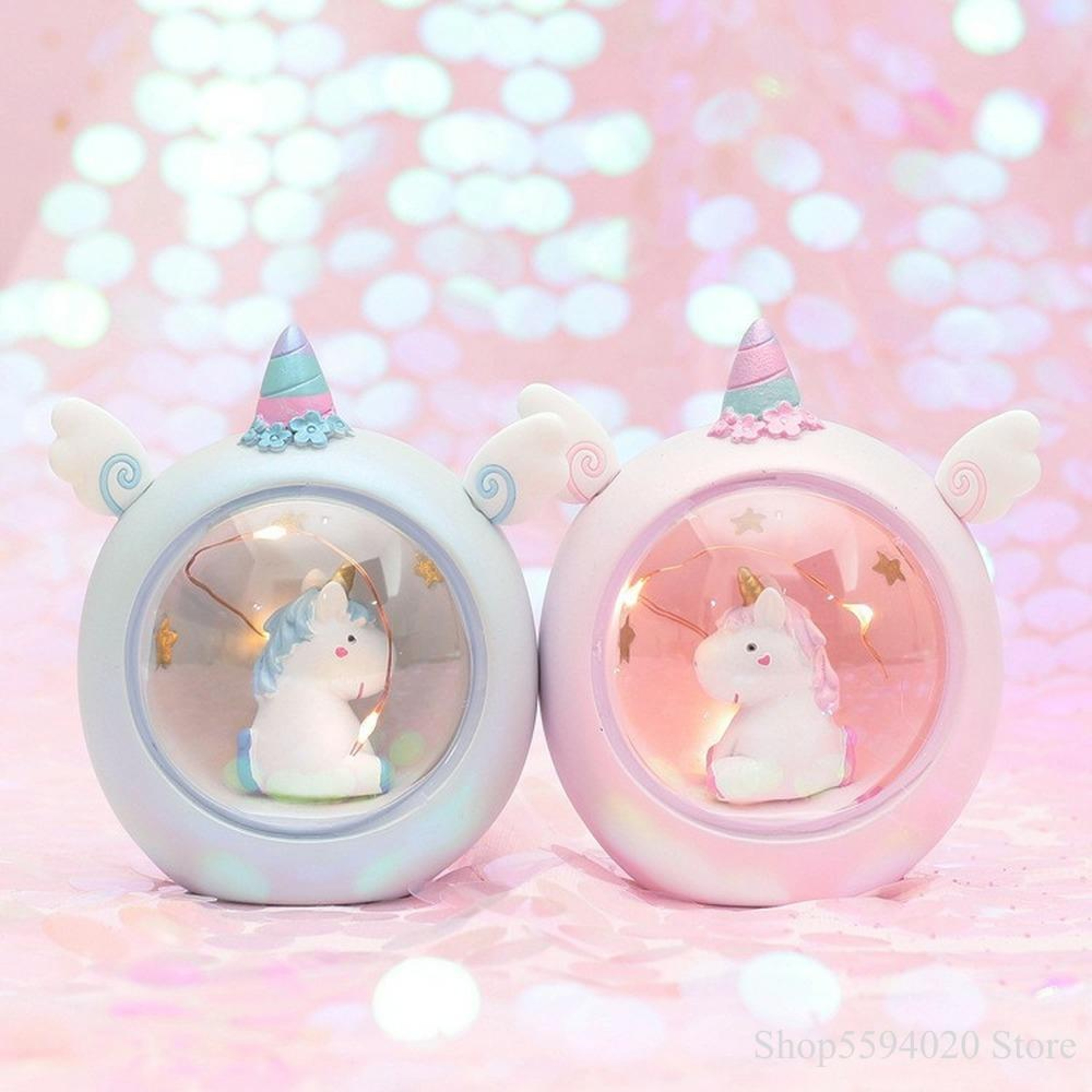 Unicorn Star Night Lamp Cute Bedroom Table Light Gift For Girls 1