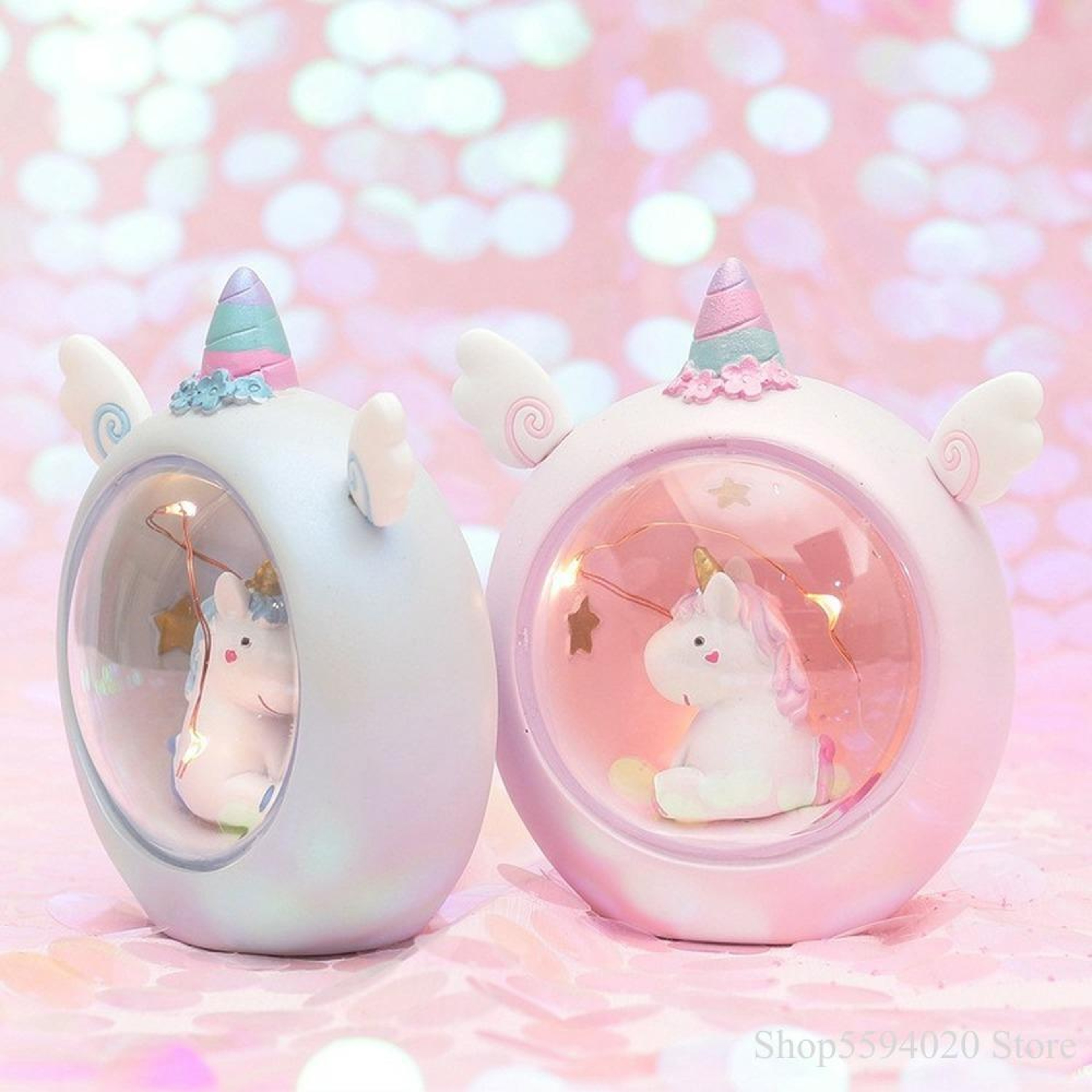 Unicorn Star Night Lamp Cute Bedroom Table Light Gift For Girls 2