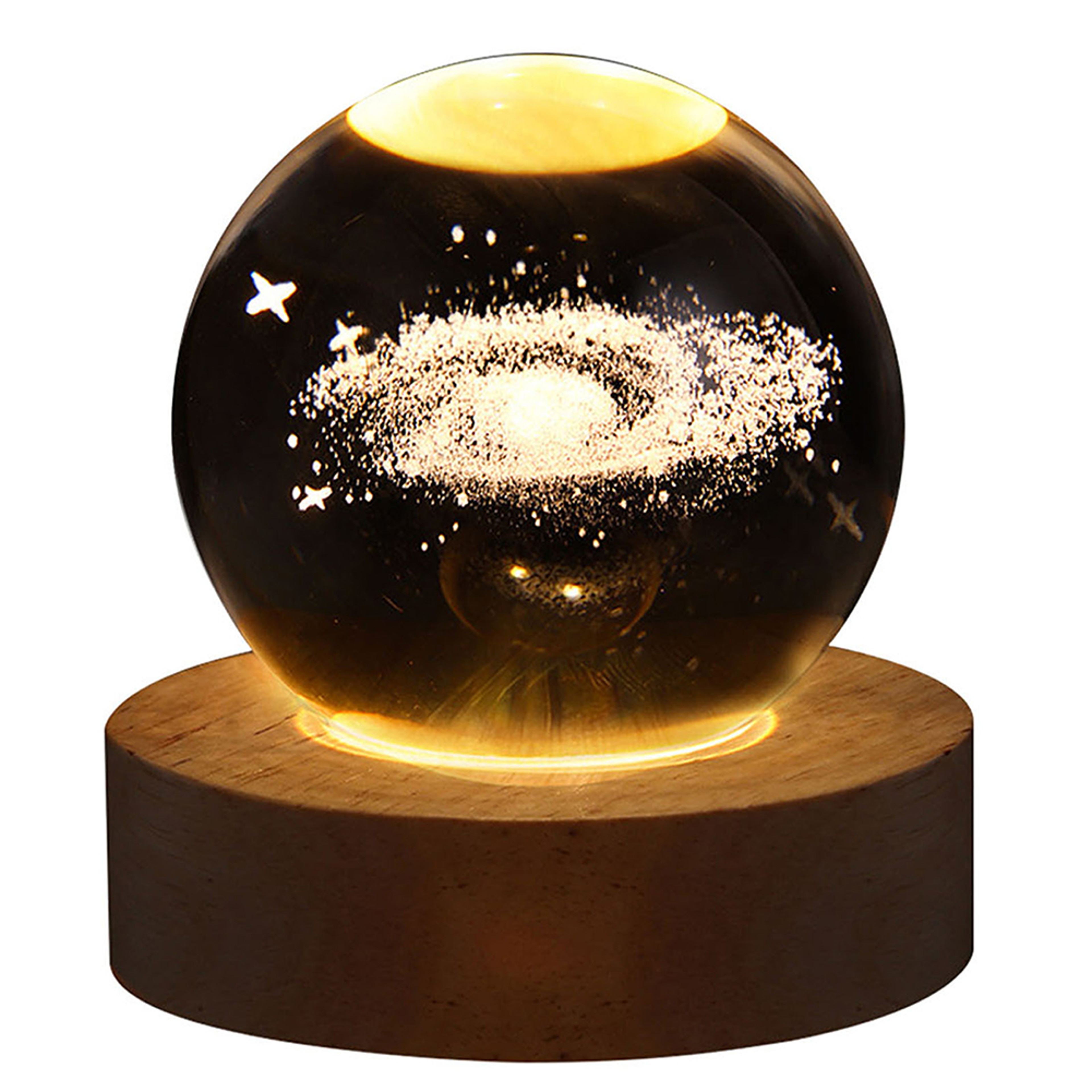 Galaxy Star Projector Lamp Crystal Ball USB Table Light 7