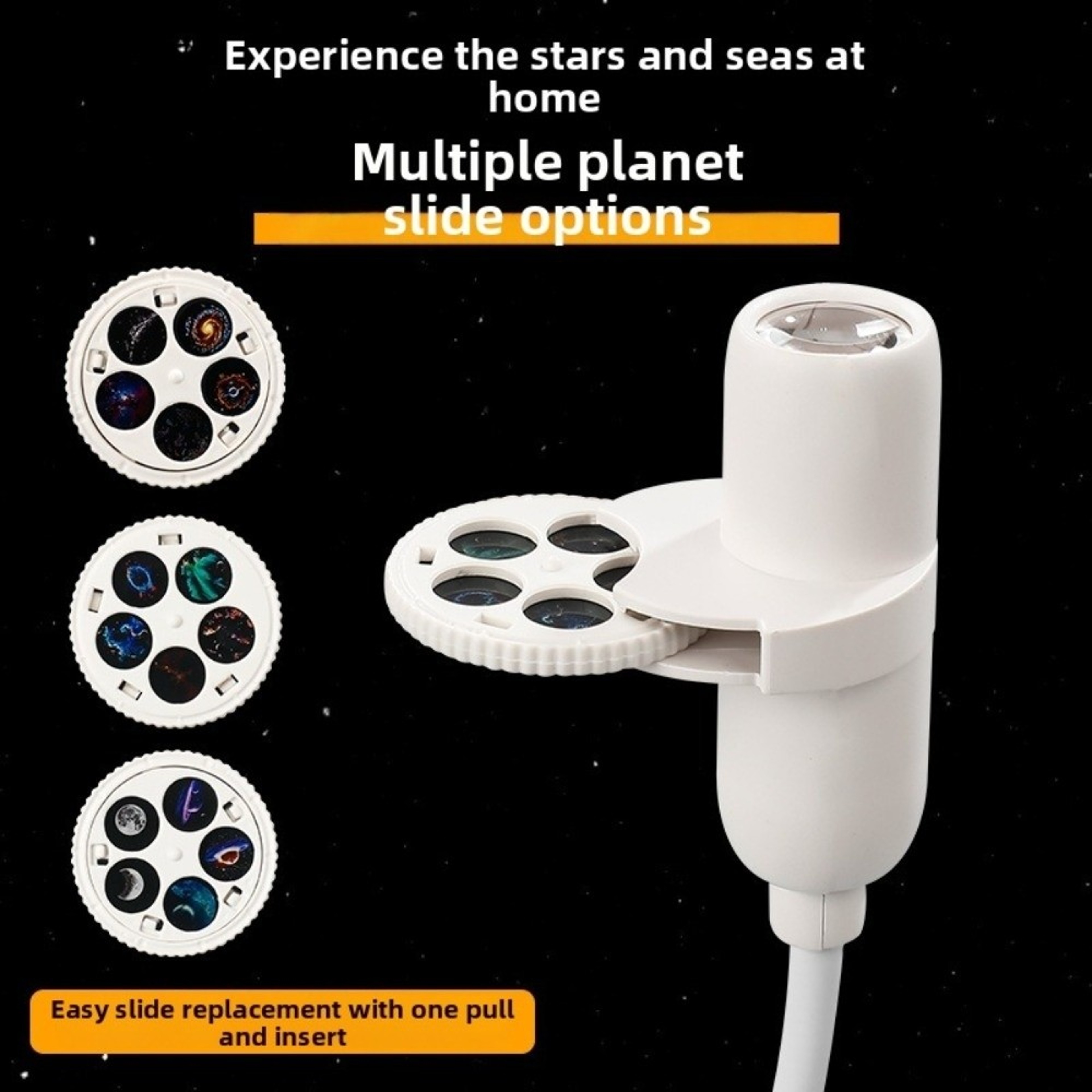 Rotating Star Projector Light Flexible Neck USB Night Light for Bedroom Decor – view 5