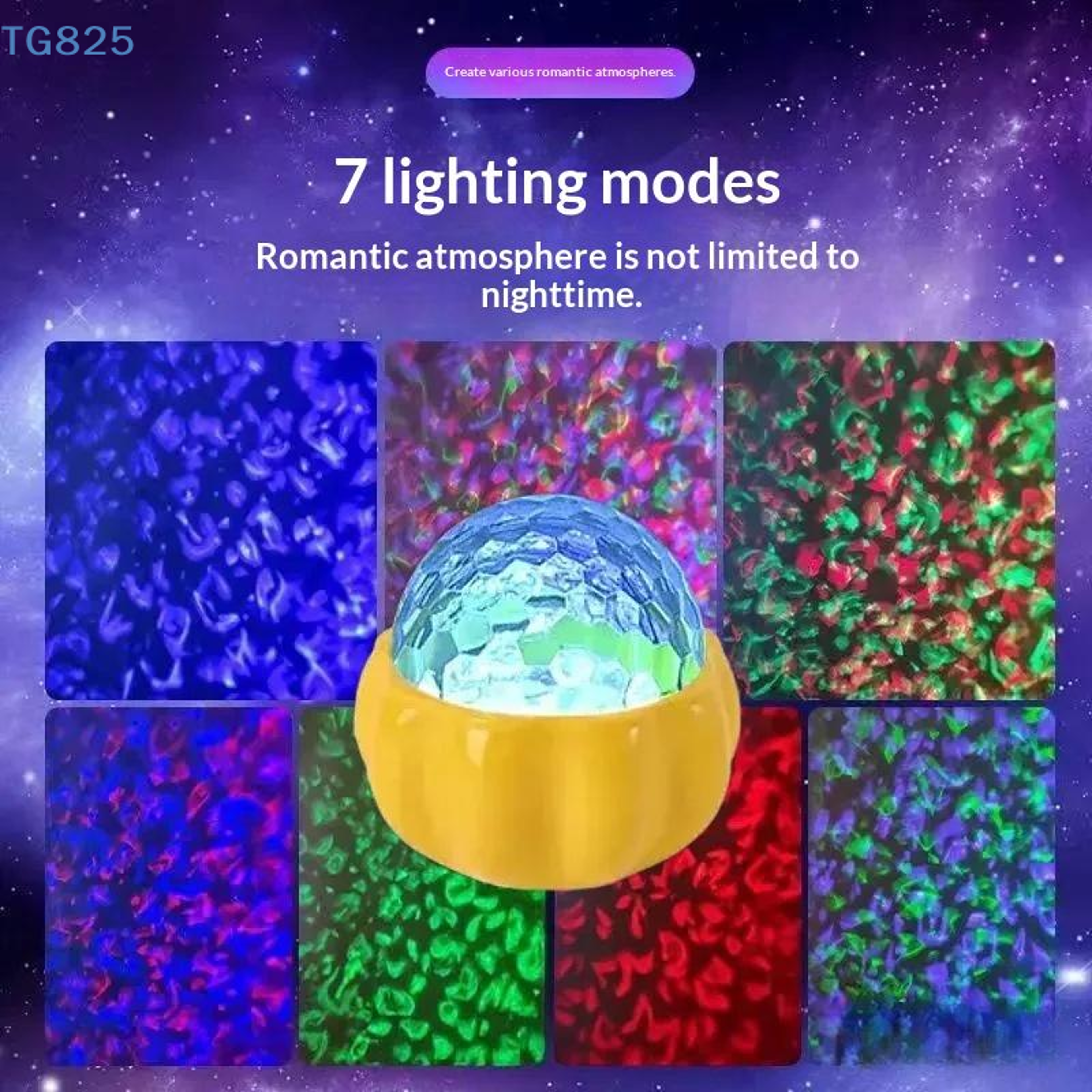 USB Star Projector Night Light RGB LED Galaxy Lamp With Remote Control – view 4