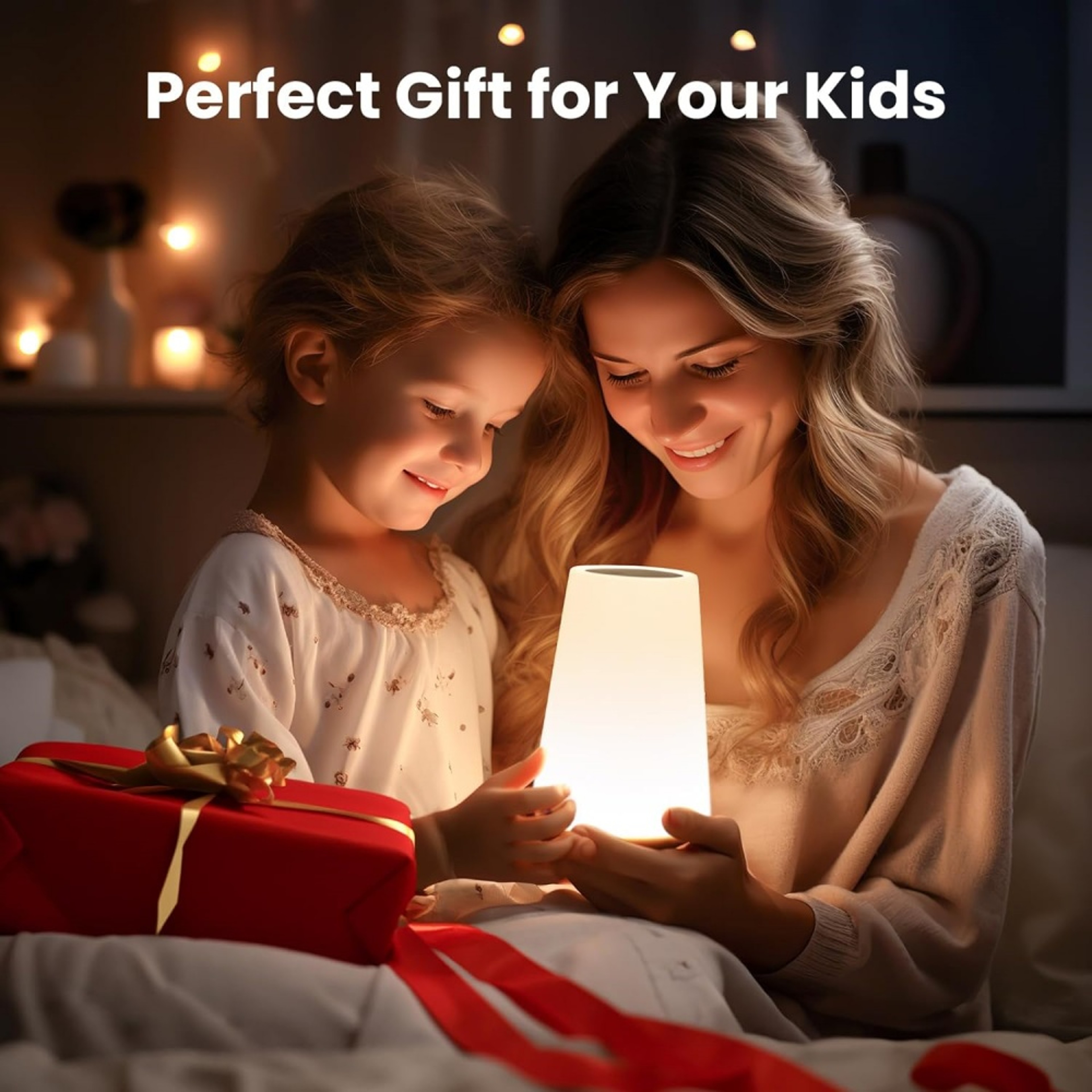 Rechargeable Touch Night Lamp with Colors RGB Dimmable LED Light – view 6