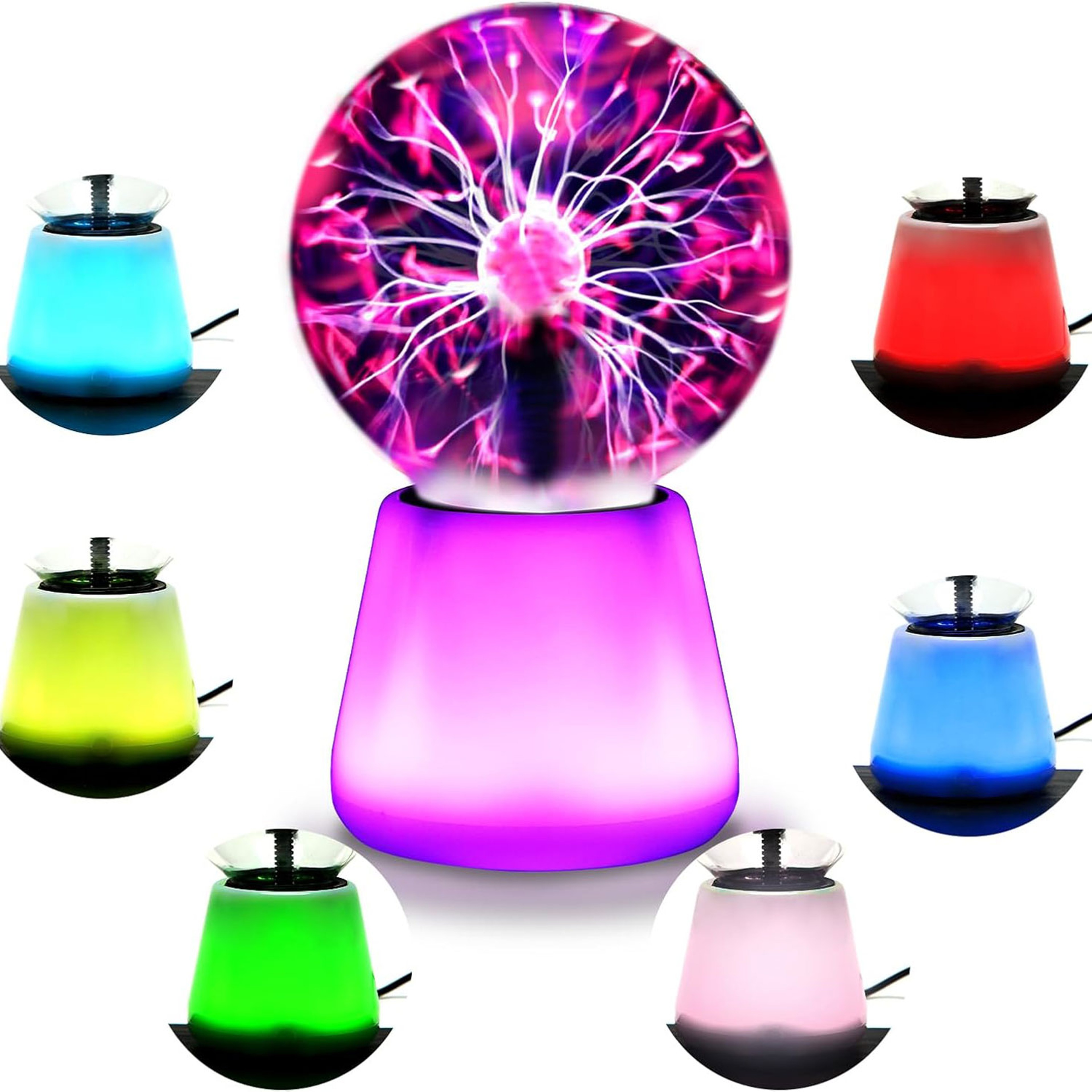 Plasma Ball Lamp Interactive Touch Lightning Globe USB Powered Color Changing Mood Light – view 1