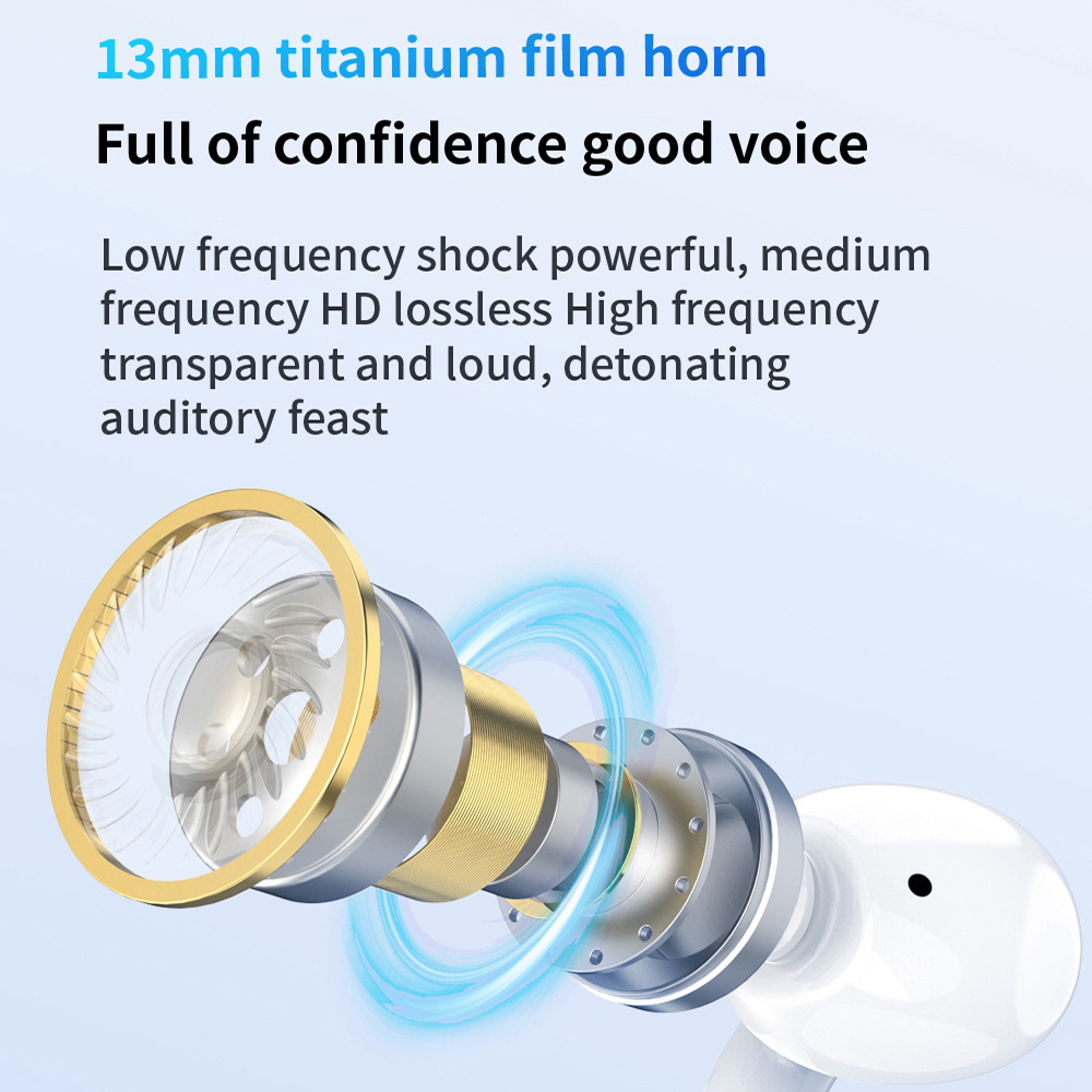 True Wireless Bluetooth Earbuds with HiFi Sound Low Latency Noise Reduction – view 2