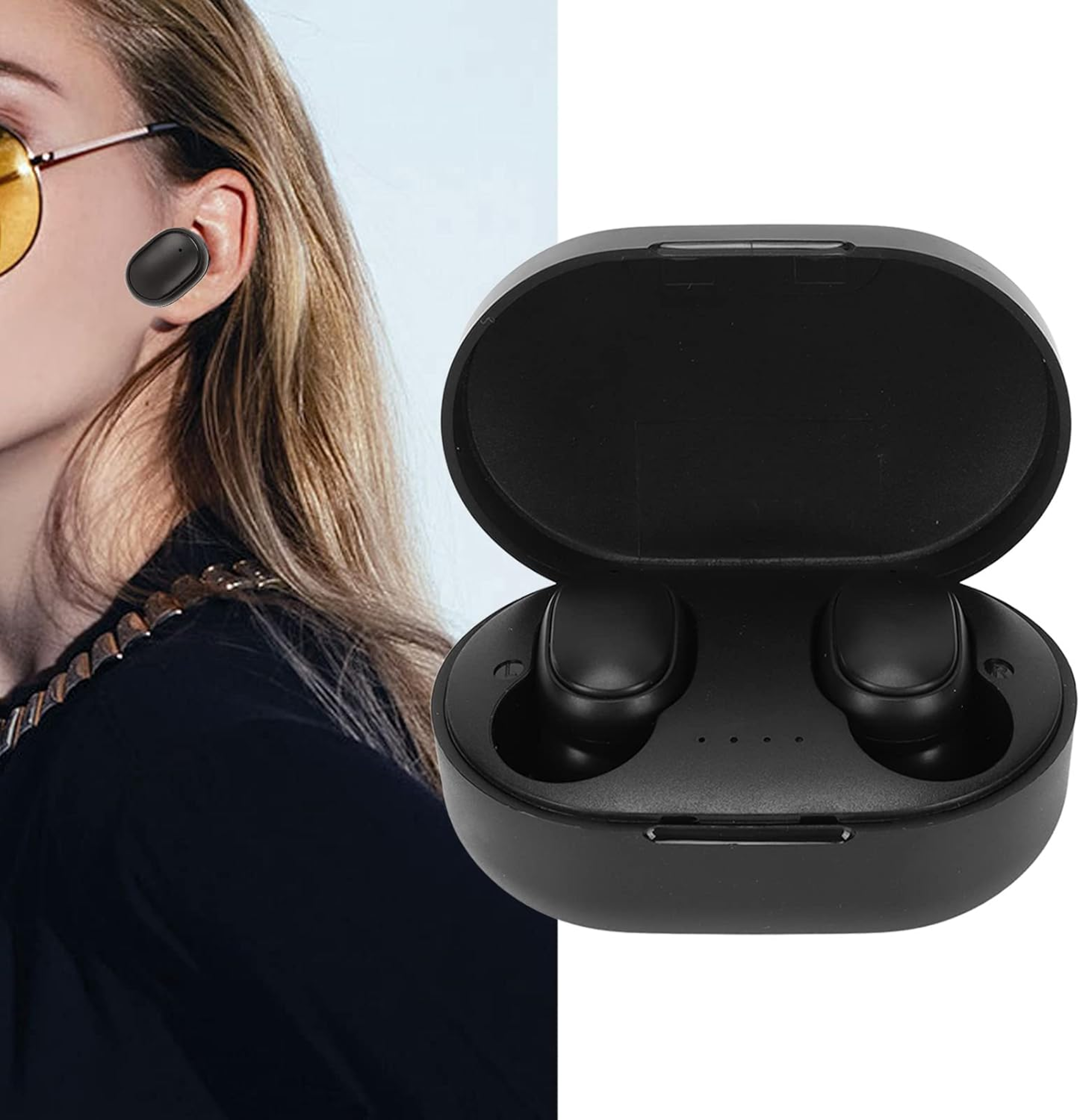 Wireless Bluetooth Earbuds With Touch Control LED Display Stereo Sound 0