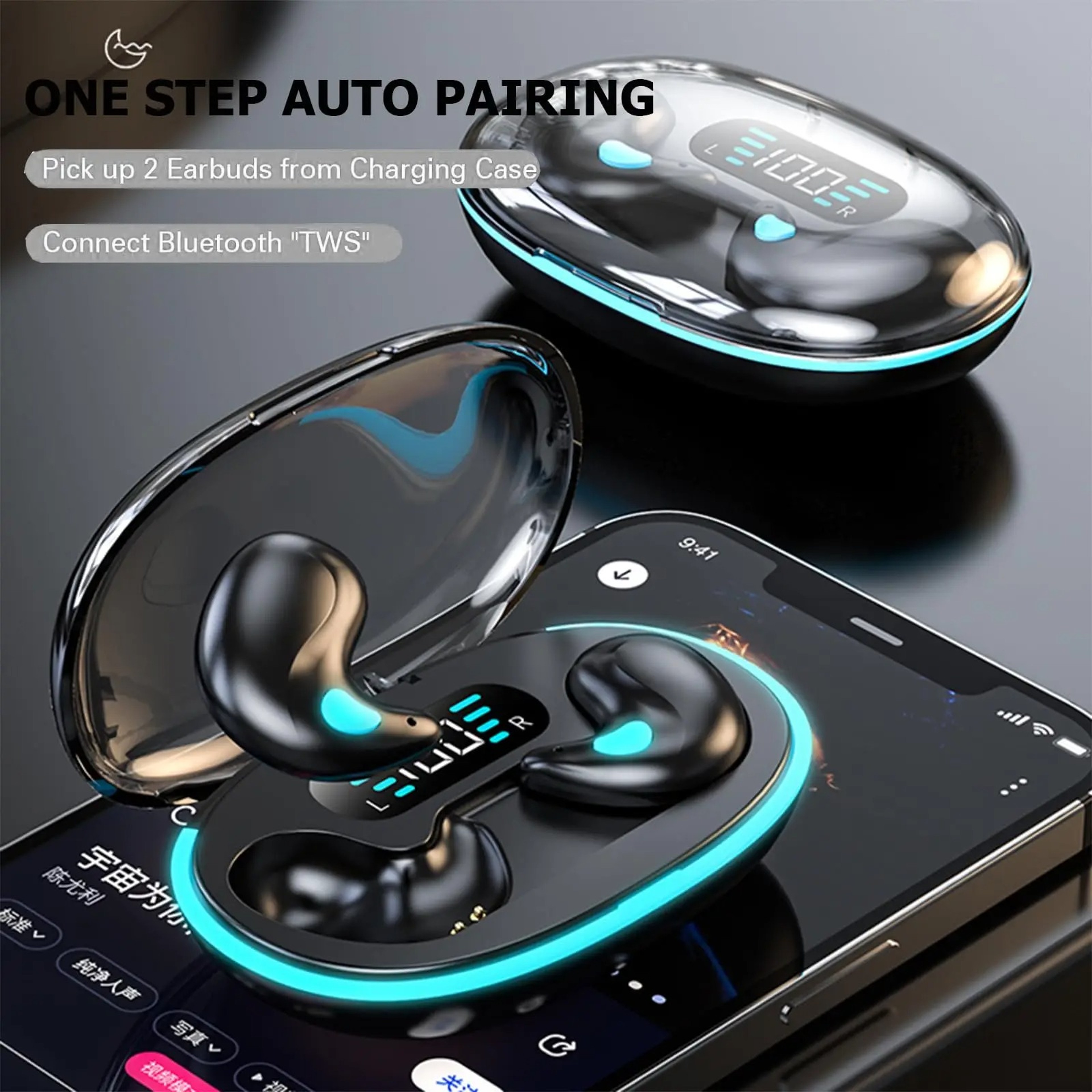 Sleep Earphones Bluetooth Wireless Tiny Comfort Fit for Side Sleeping and Relaxing Audio – view 5