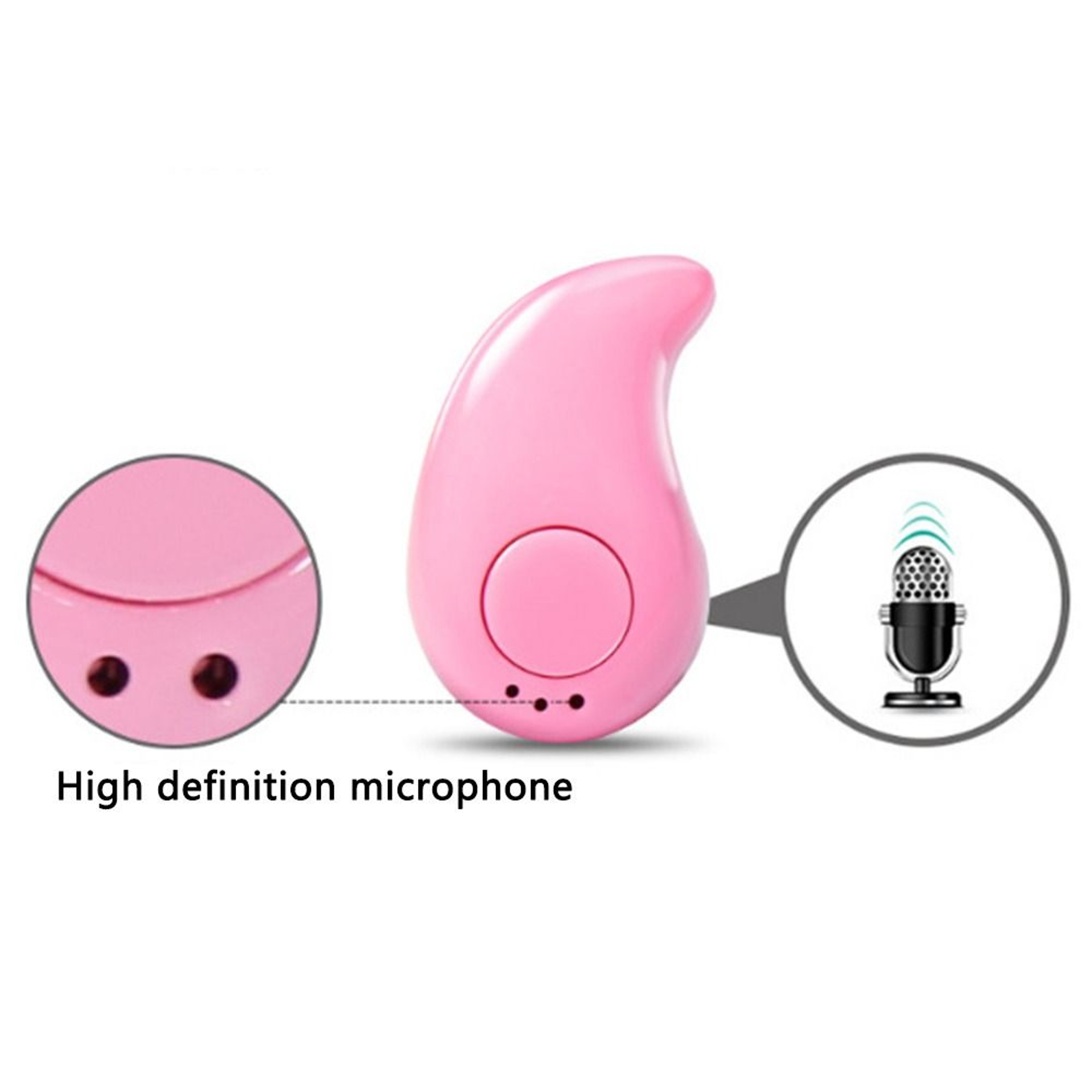 Mini Invisible Wireless Earbud with Bluetooth Microphone for iPhone Android – view 3
