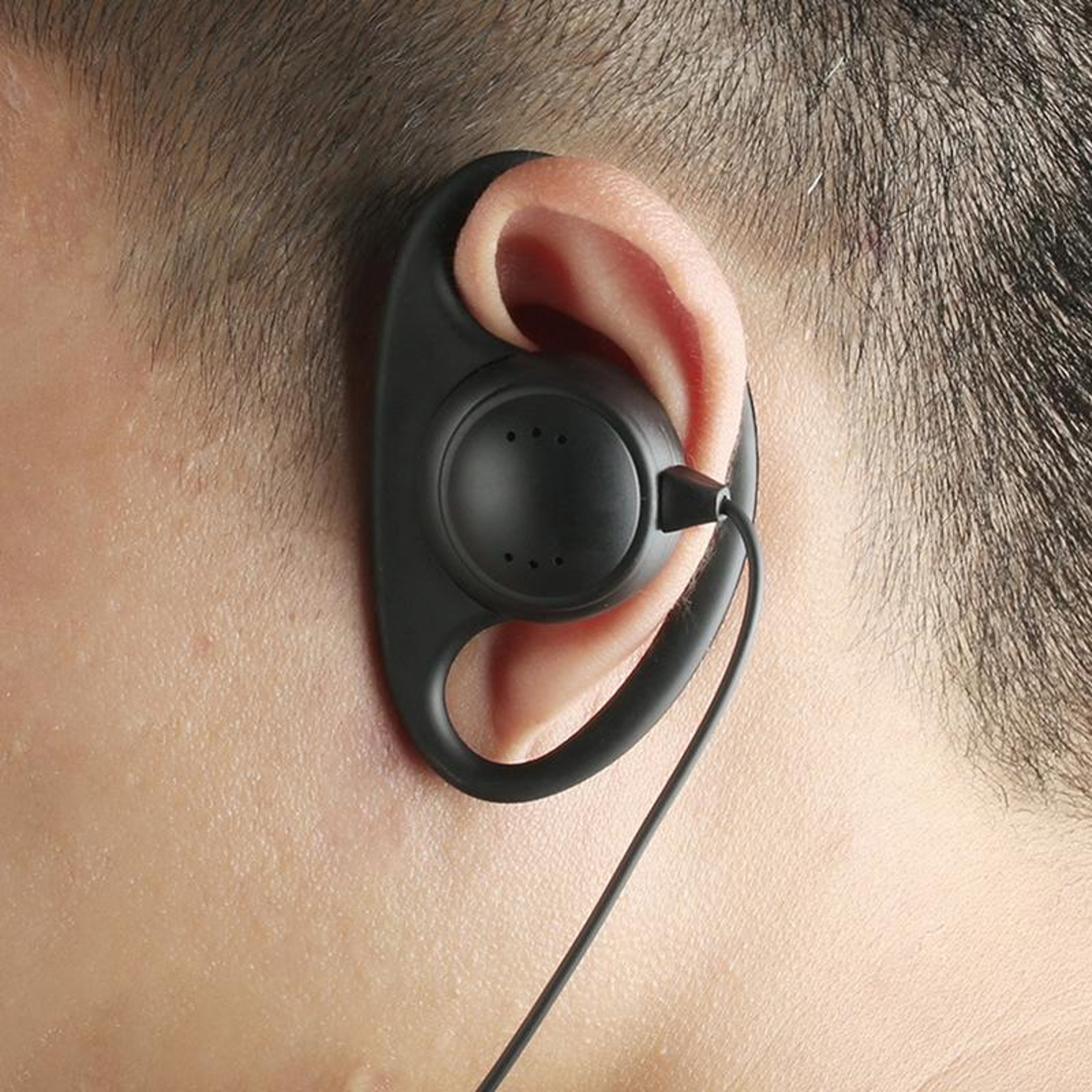 D Shape Soft Ear Hook Earpiece with Mic PTT for BaoFeng Walkie Talkies – view 6
