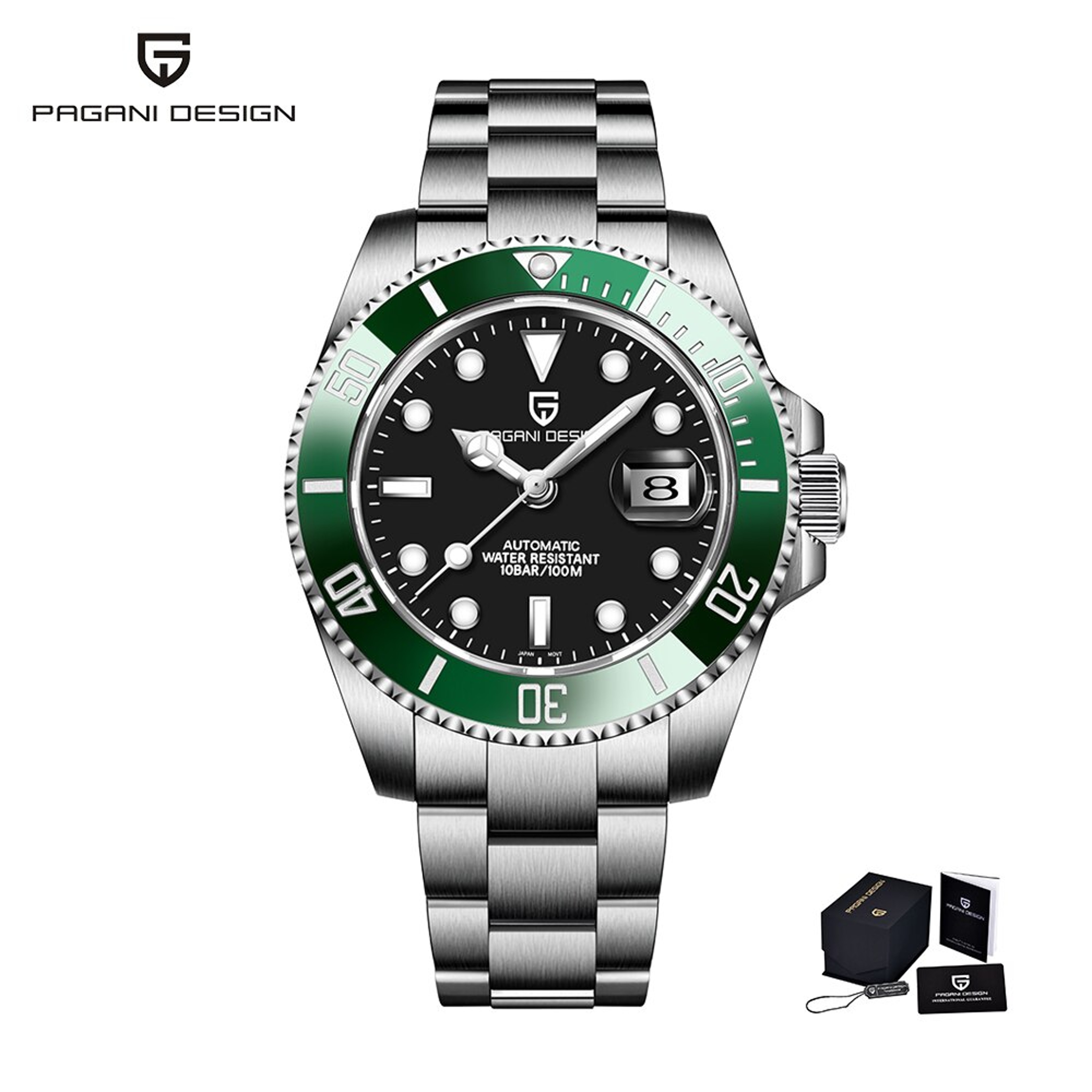 Automatic Mechanical Stainless Steel Waterproof Men Watch 8