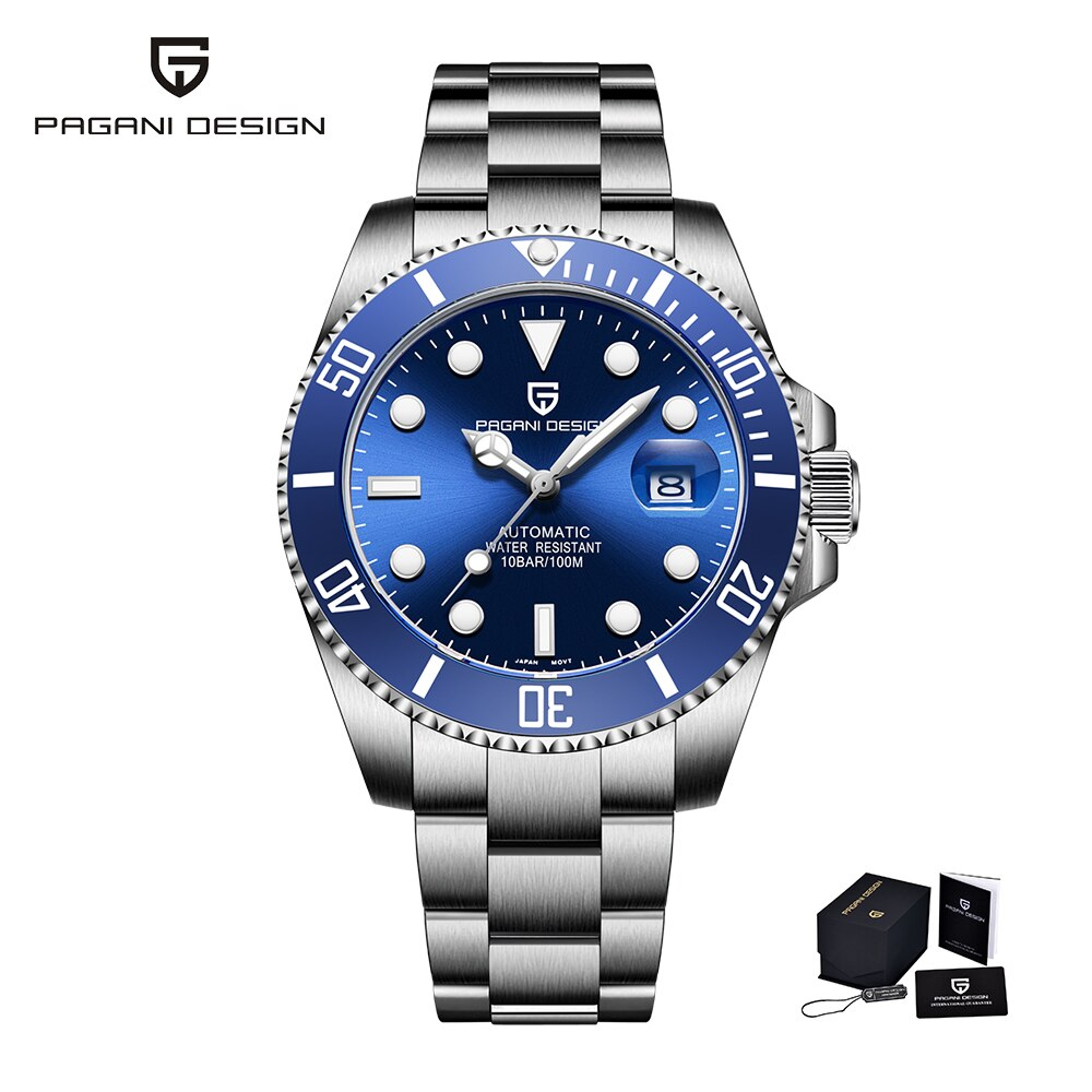 Automatic Mechanical Stainless Steel Waterproof Men Watch 12