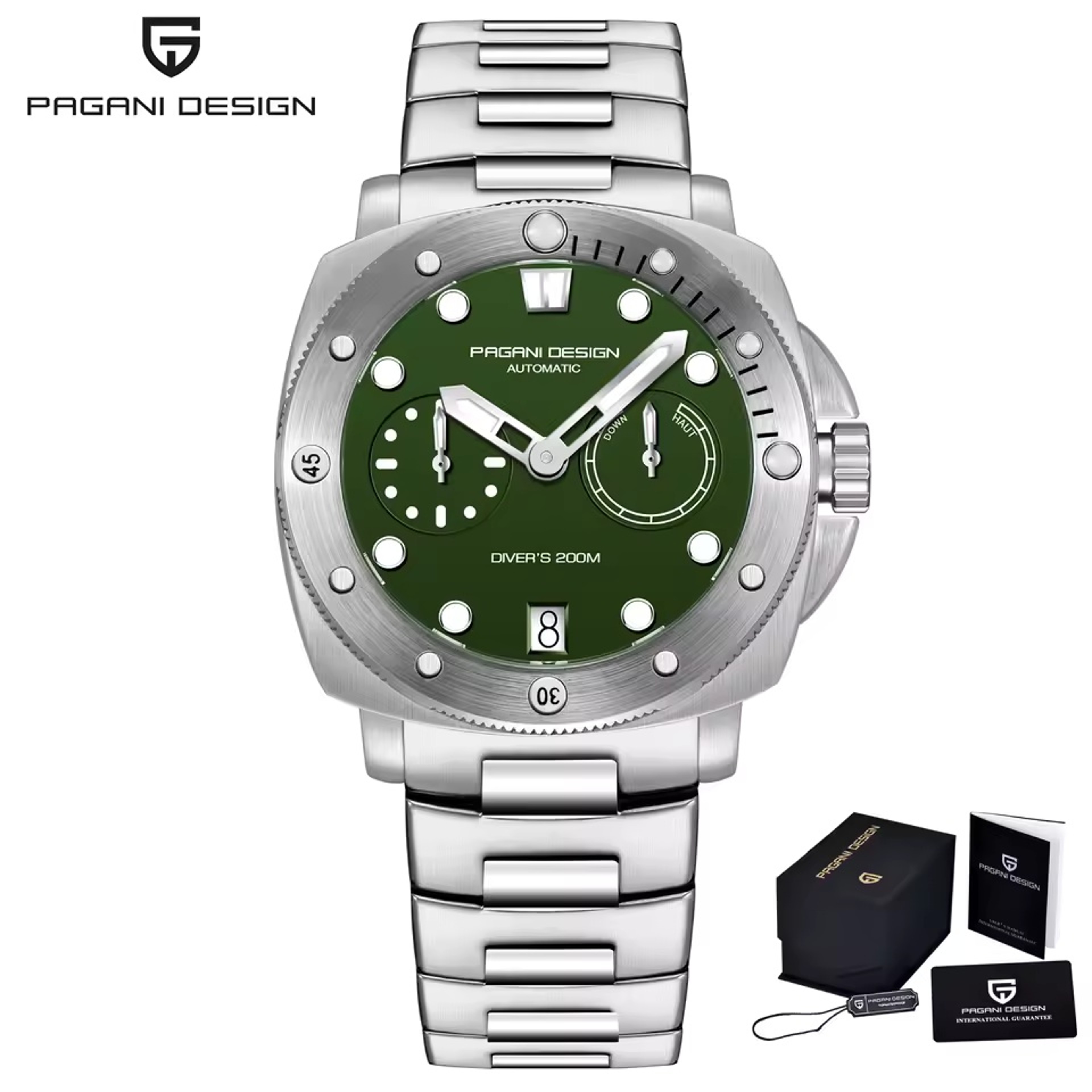 Luxury Automatic Mechanical Watch For Men Waterproof Sapphire Crystal Timepiece 12