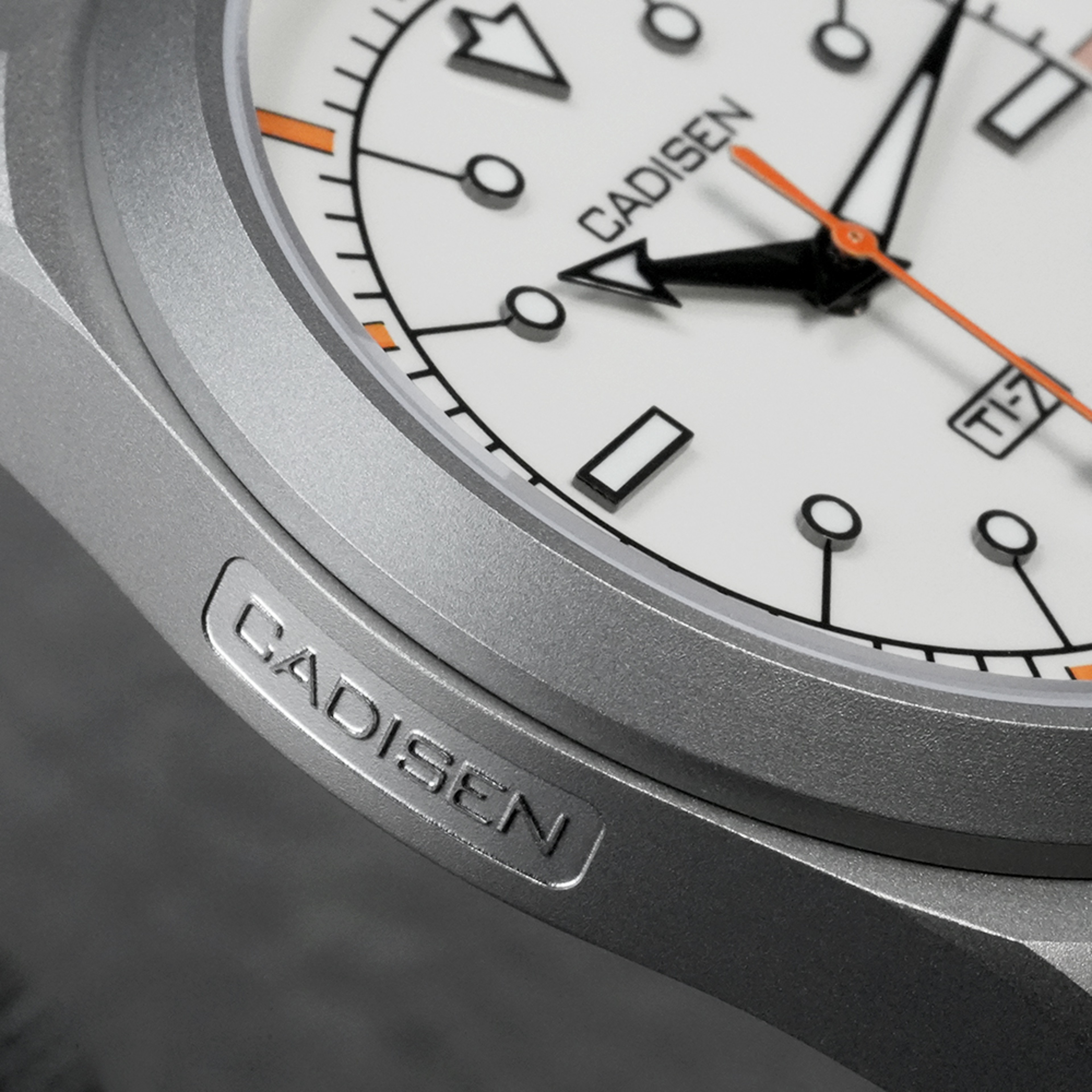 Titanium Steel Automatic Mechanical Canvas Watch with Movement – view 4