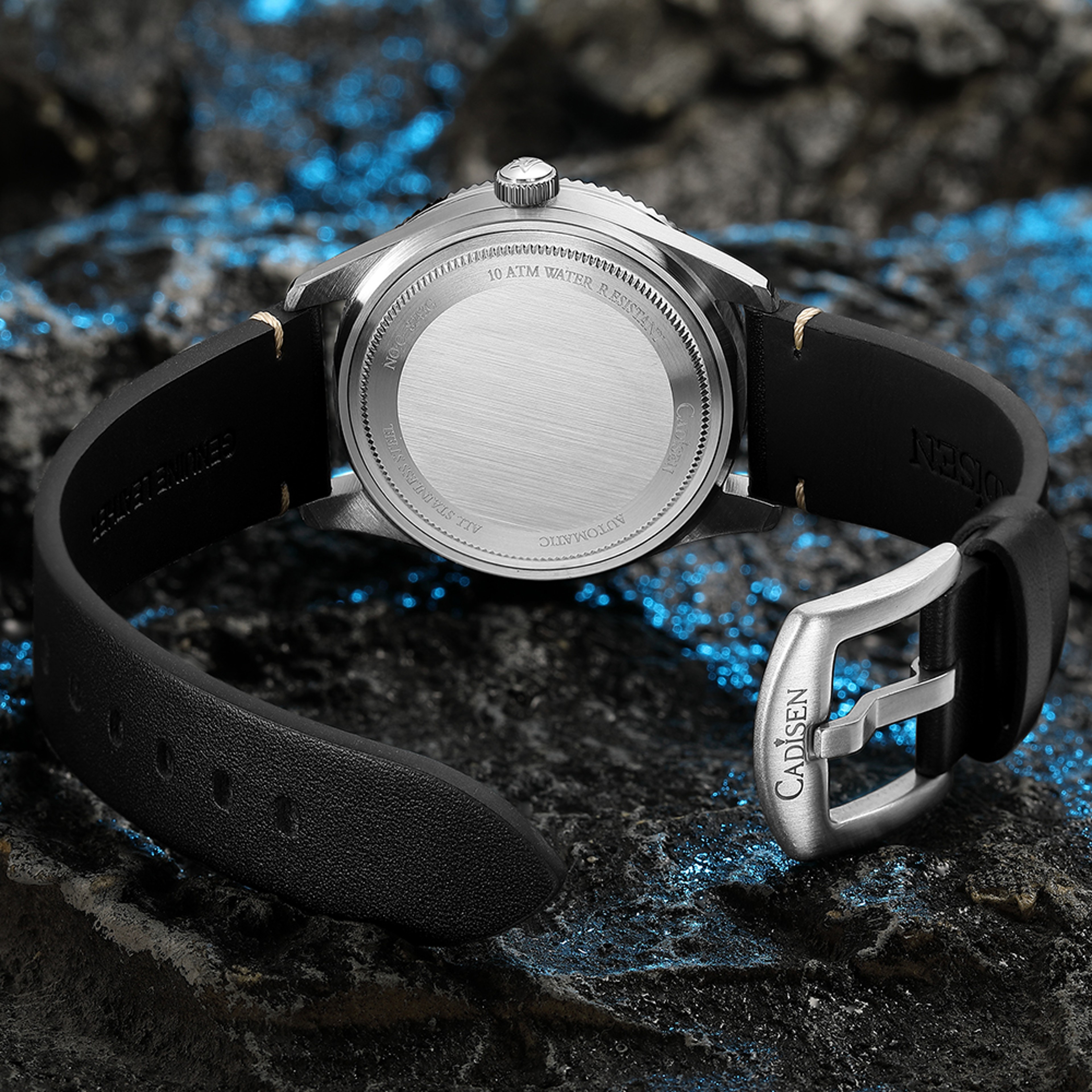 Automatic Mechanical Watch Men Genuine Leather Strap Luminous Waterproof Wristwatch – view 2