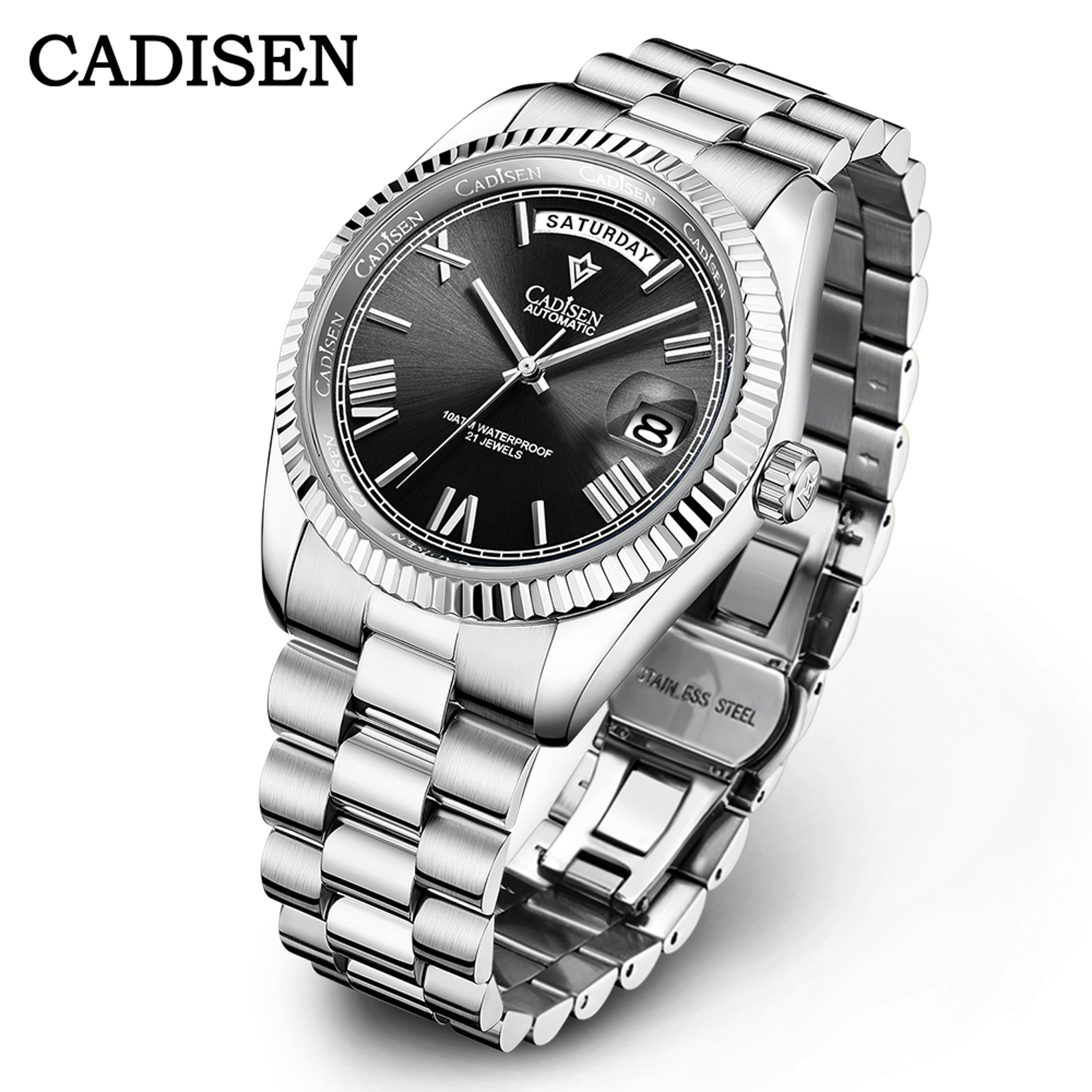Luxury Meteorite Dial Automatic Mechanical Watch For Men With Miyota Movement 6