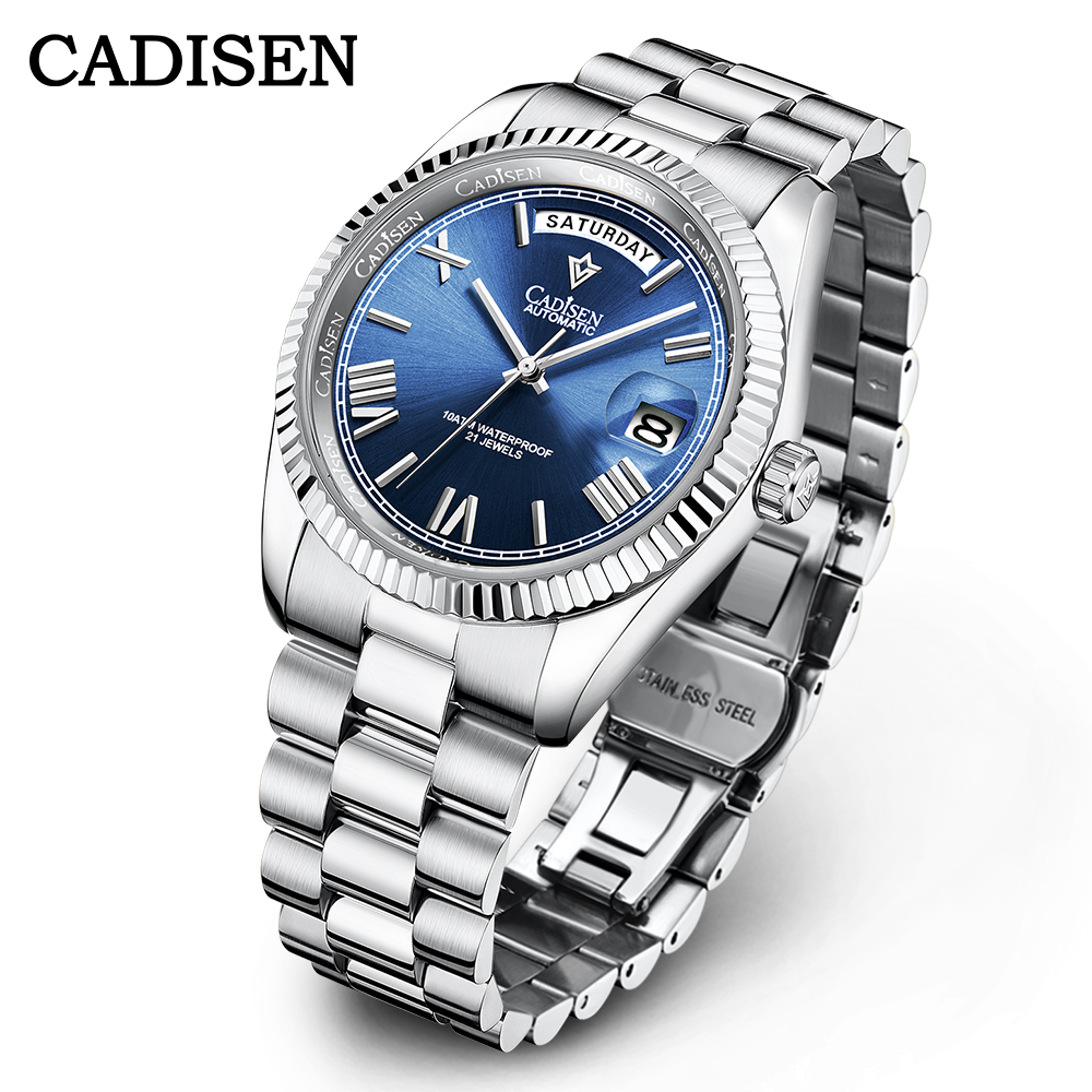 Luxury Meteorite Dial Automatic Mechanical Watch For Men With Miyota Movement 5