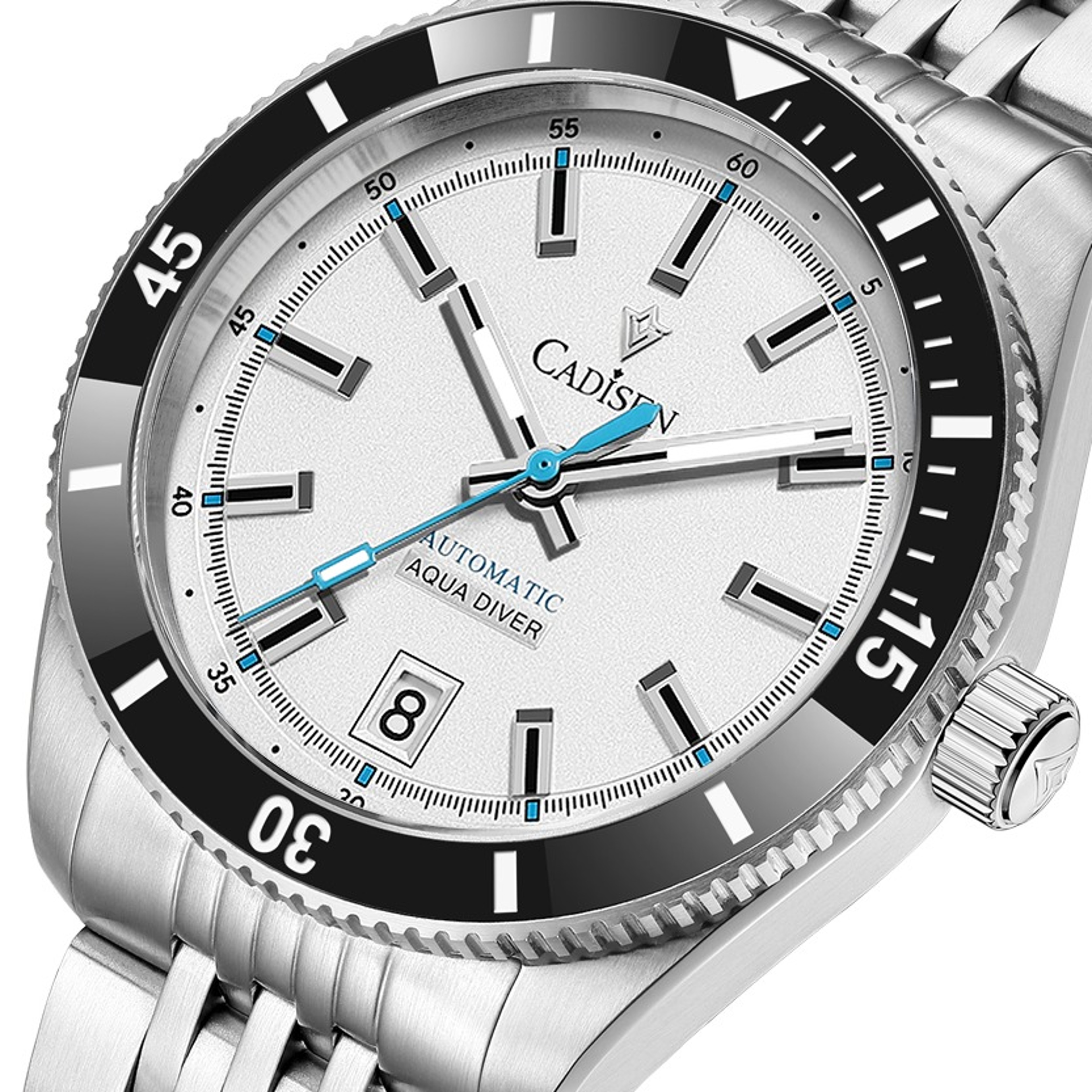 Automatic Mechanical Mens Watch with Movement Ceramic Bezel Waterproof Designjpg