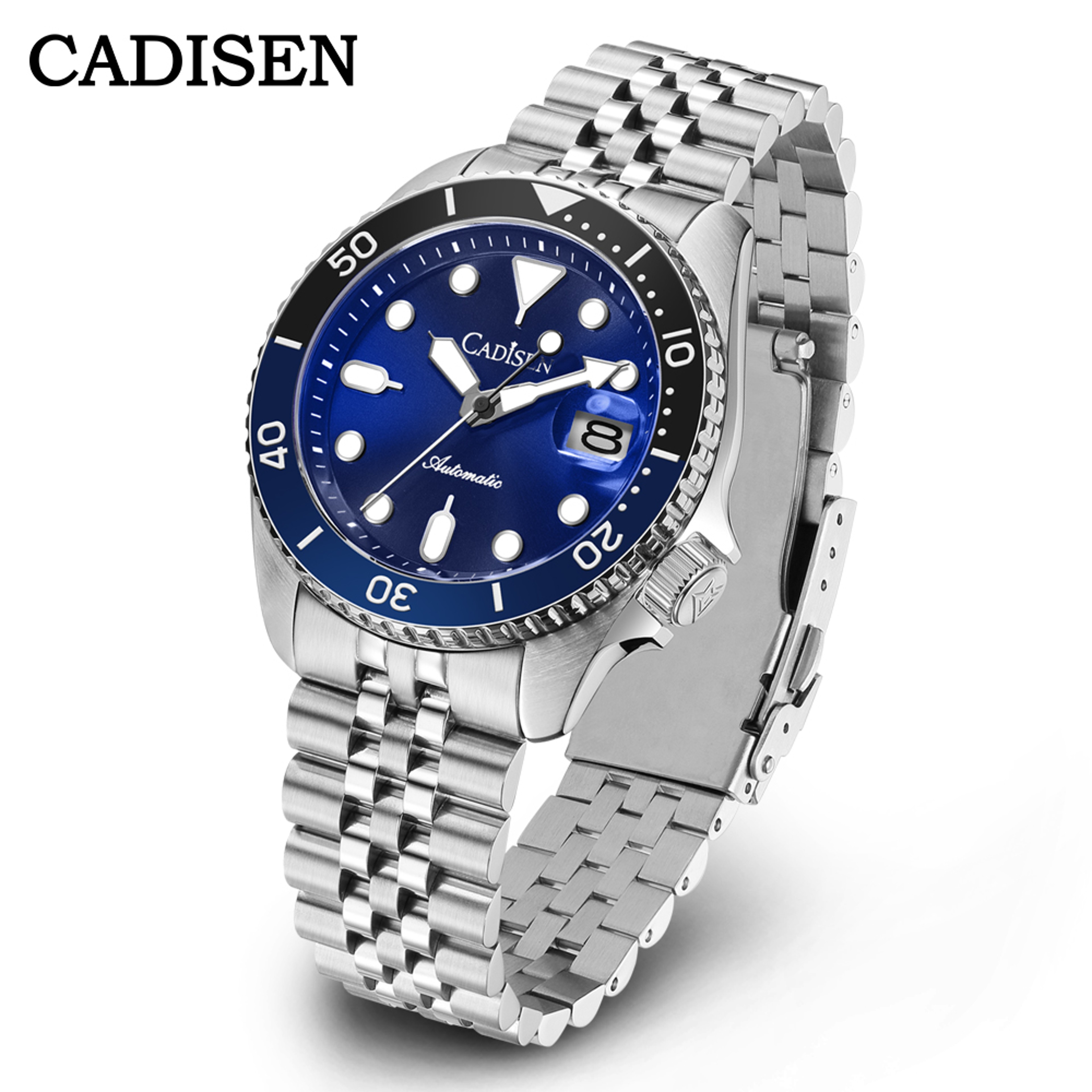 Luminous Men Automatic Mechanical Watch With Sapphire Glass Ceramic Bezel 6