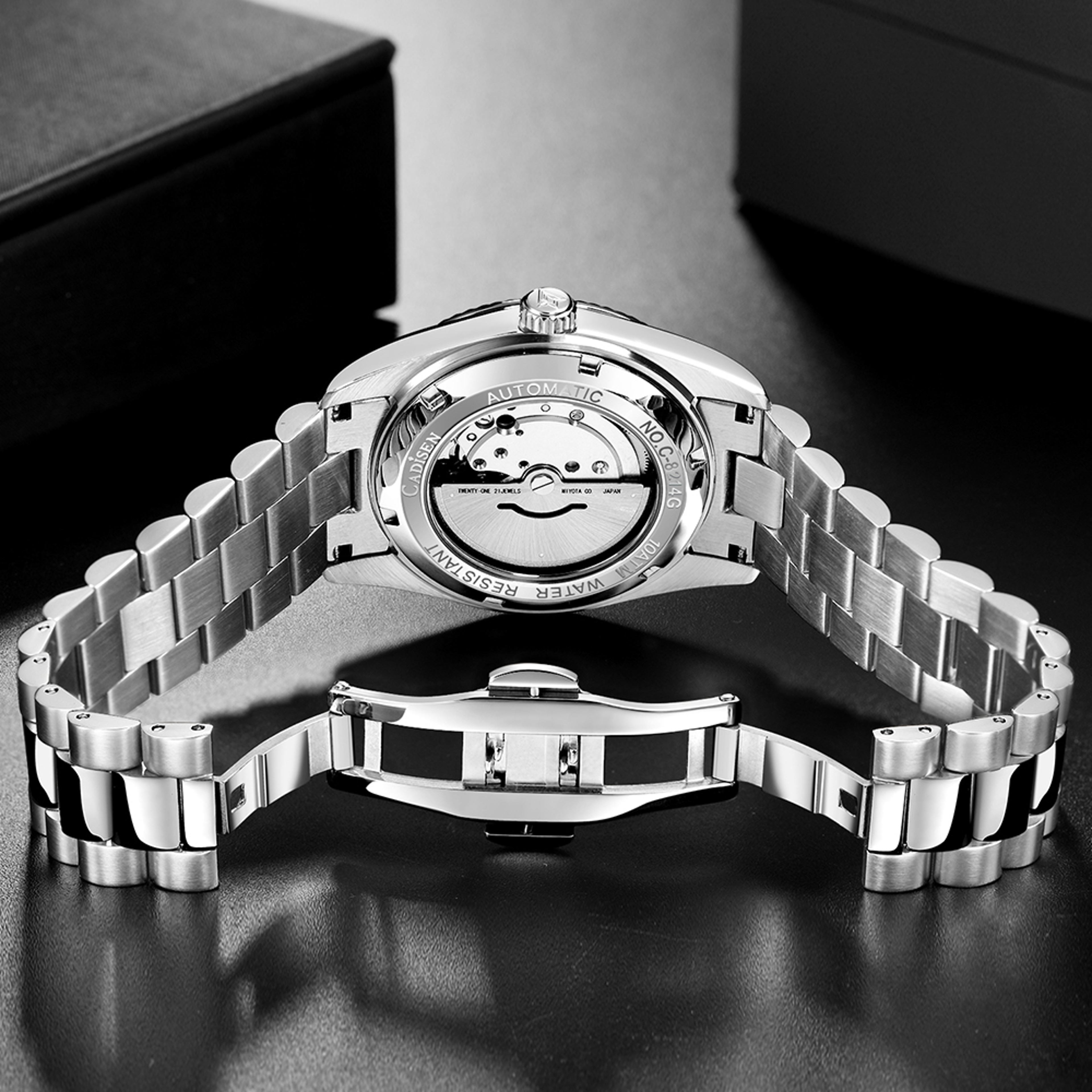 Luxury Automatic Mechanical Men Watch with Sapphire Crystal Luminous Design – view 4