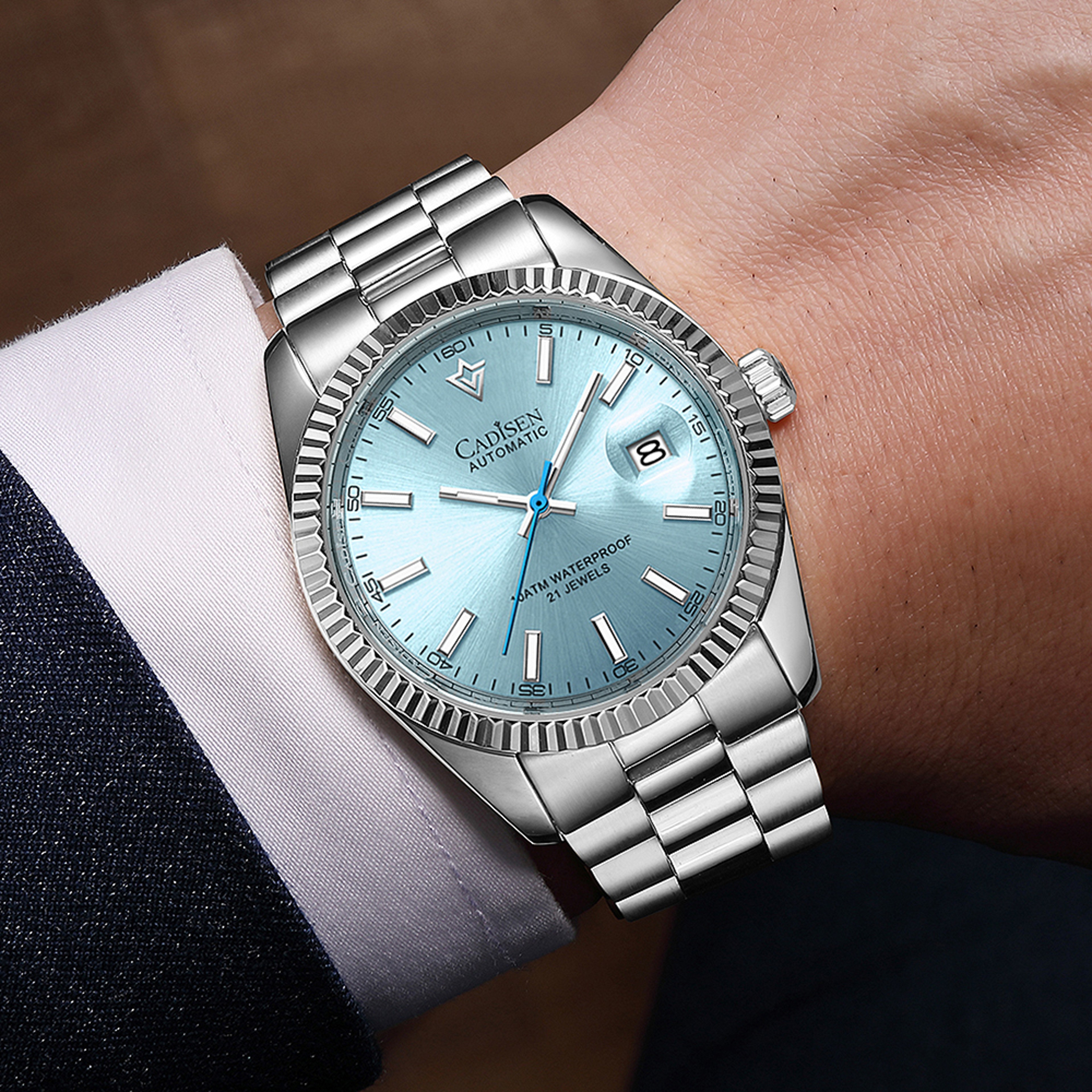 Luxury Automatic Mechanical Men Watch with Sapphire Crystal Luminous Design – view 6