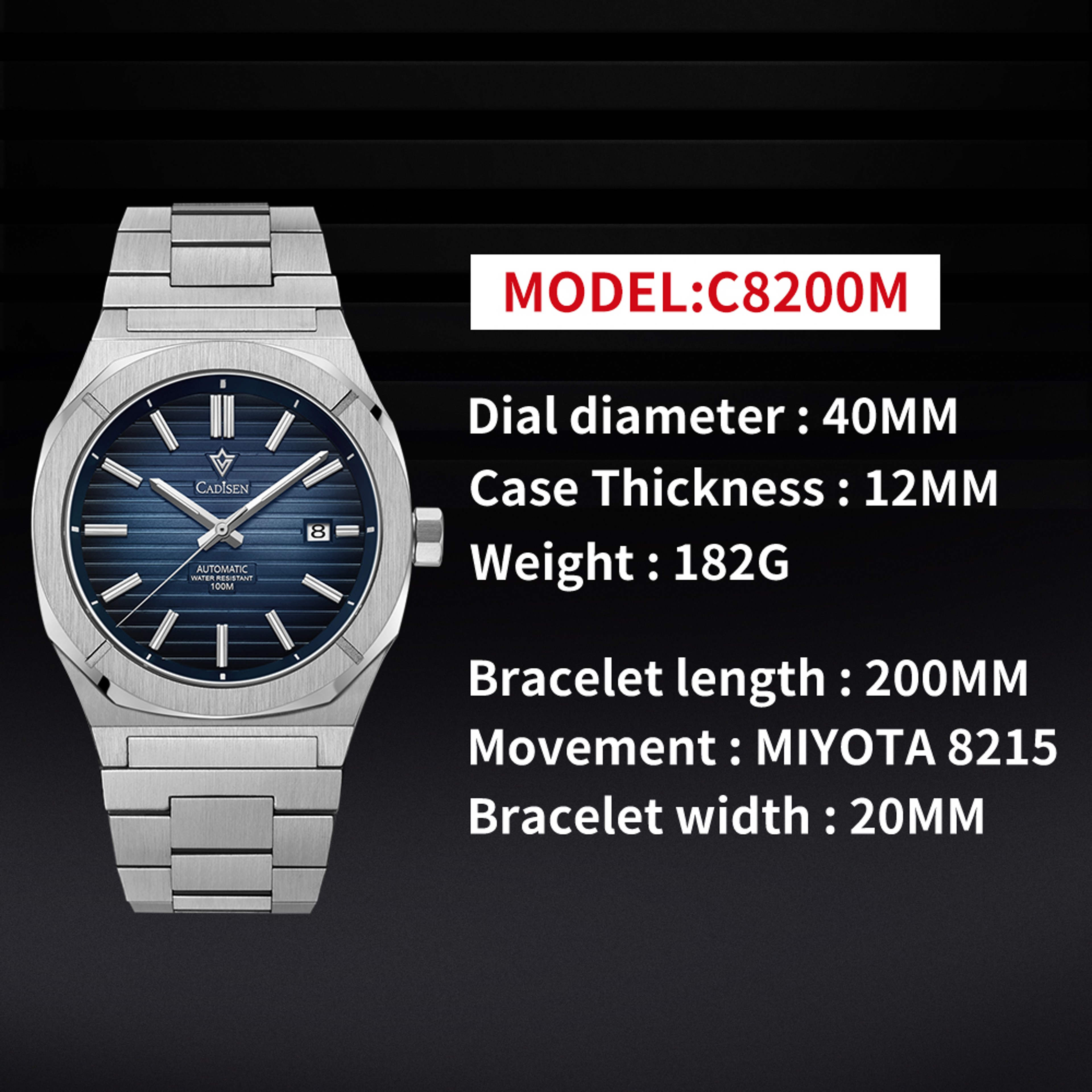 Sapphire Automatic Diver Watch For Men Waterproof Mechanical Timepiece 4